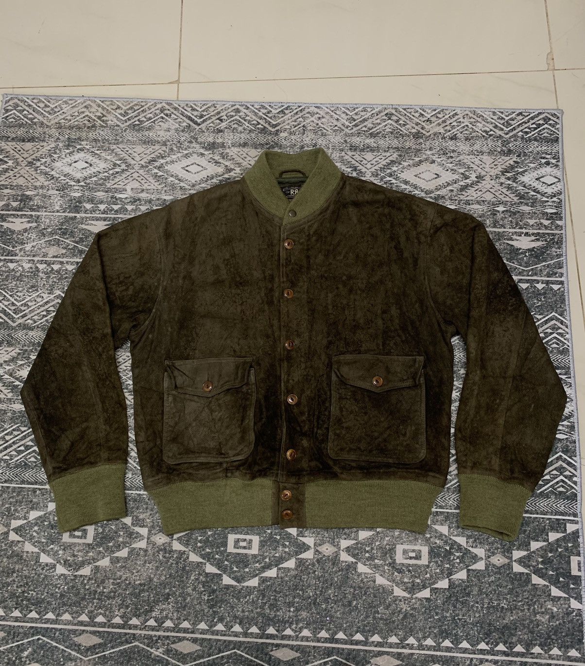 RRL Ralph Lauren 80s RRL RALPH LAUREN SUEDE LEATHER BOMBER JACKET Size US XL / EU 56 / 4 - 6 Thumbnail