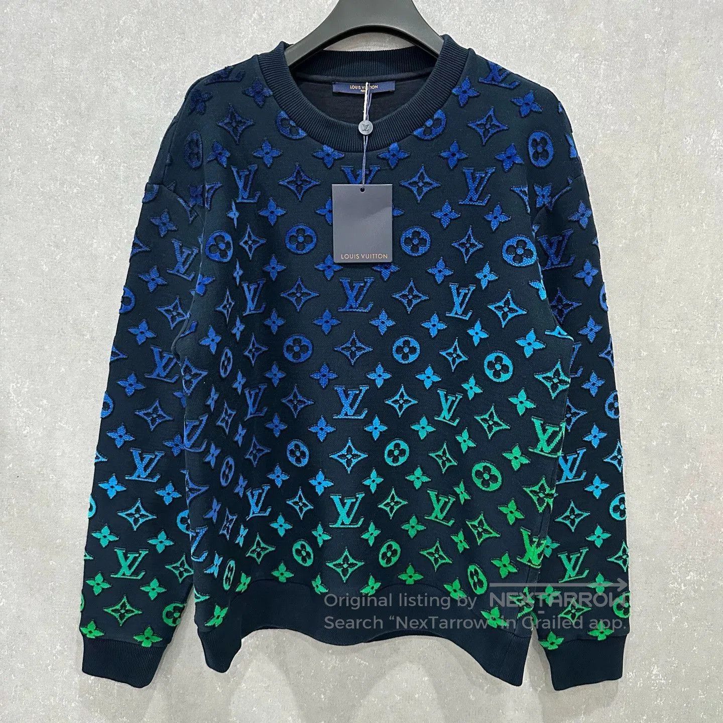 Louis Vuitton Louis Vuitton Gradient Flocked Sweatshirt. Size US M / EU 48-50 / 2 - 1 Thumbnail