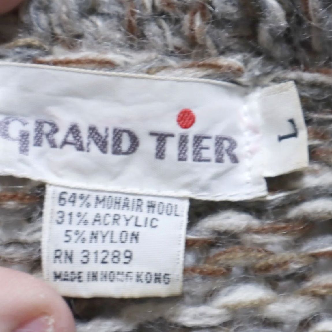 Vintage VTG Grand Tier Mohair Long Open Cardigan Solid V-Neck Long Sleeve Sweatshirt Wheat Women's L Size L / US 10 / IT 46 - 5 Thumbnail