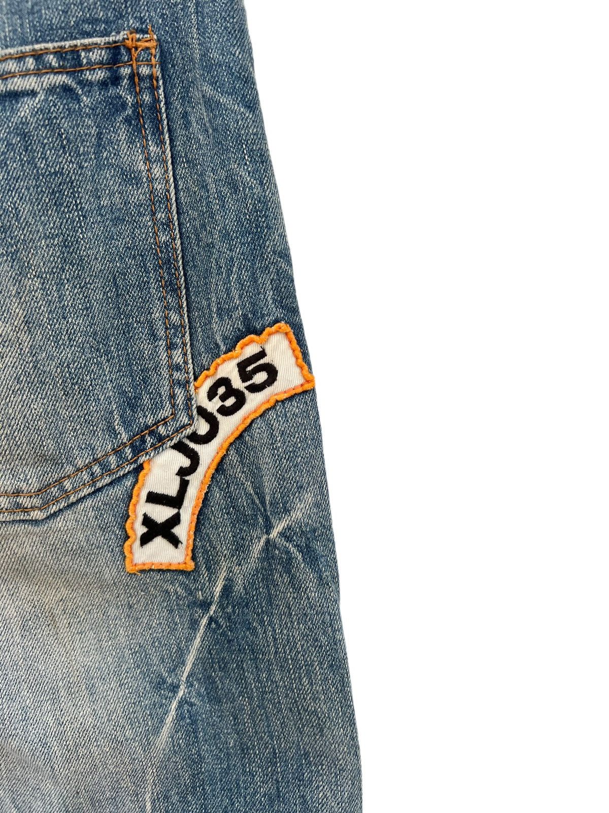 JACKROSE Jackrose Bleached Distressed Denim Patches Denim Jeans Size US 31 - 21 Thumbnail