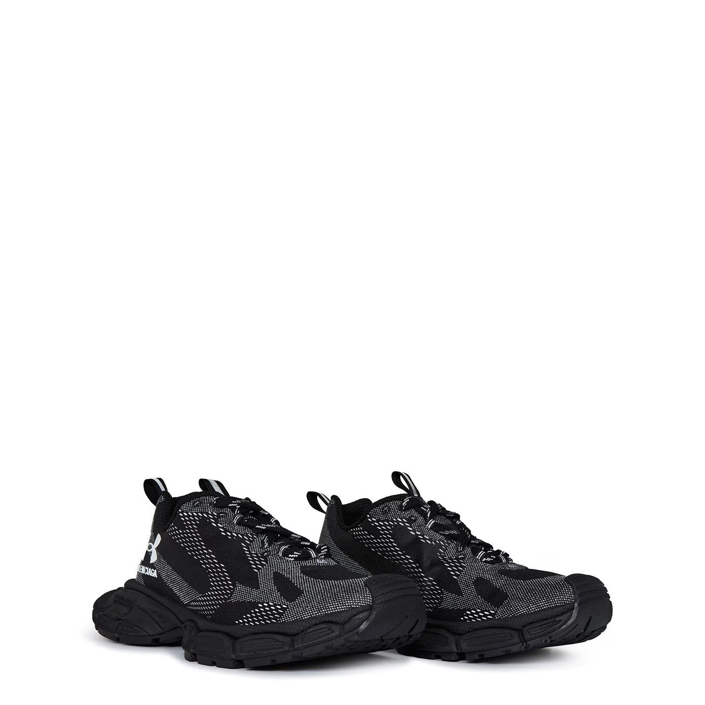 Balenciaga × Under Armour o1g2r1mq0226 3XL Sneakers In White/Black Size US 10 / EU 43 - 4 Thumbnail