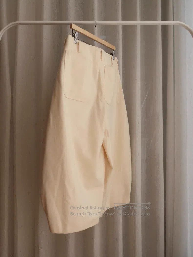Comme des Garcons Comme des Garcons size S Beige Wool Side-Slit Balloon Pant Size US 27 - 7 Thumbnail