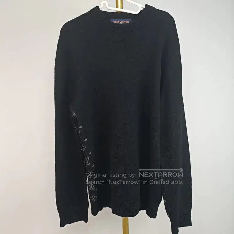 Louis Vuitton Louis Vuitton Black Cashmere Knit Sweater . Size L / US 10 / IT 46 - 1 Thumbnail