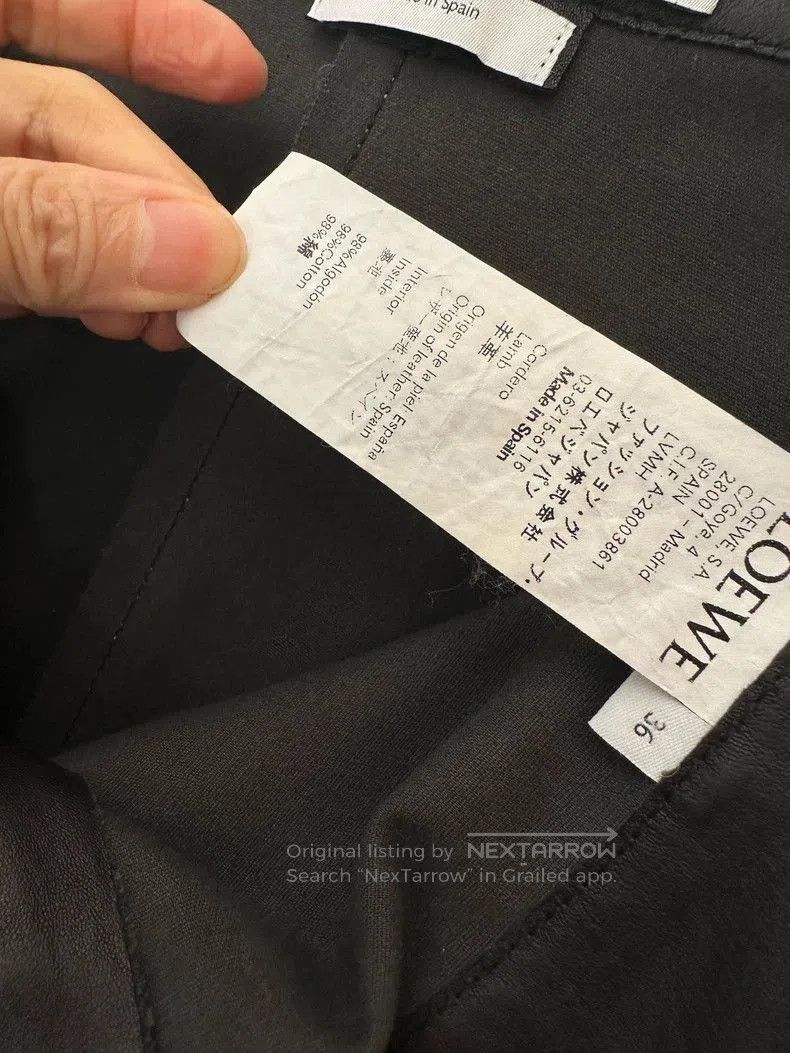 Loewe Loewe Leather Pants with Button Details . Size US 30 / EU 46 - 3 Thumbnail