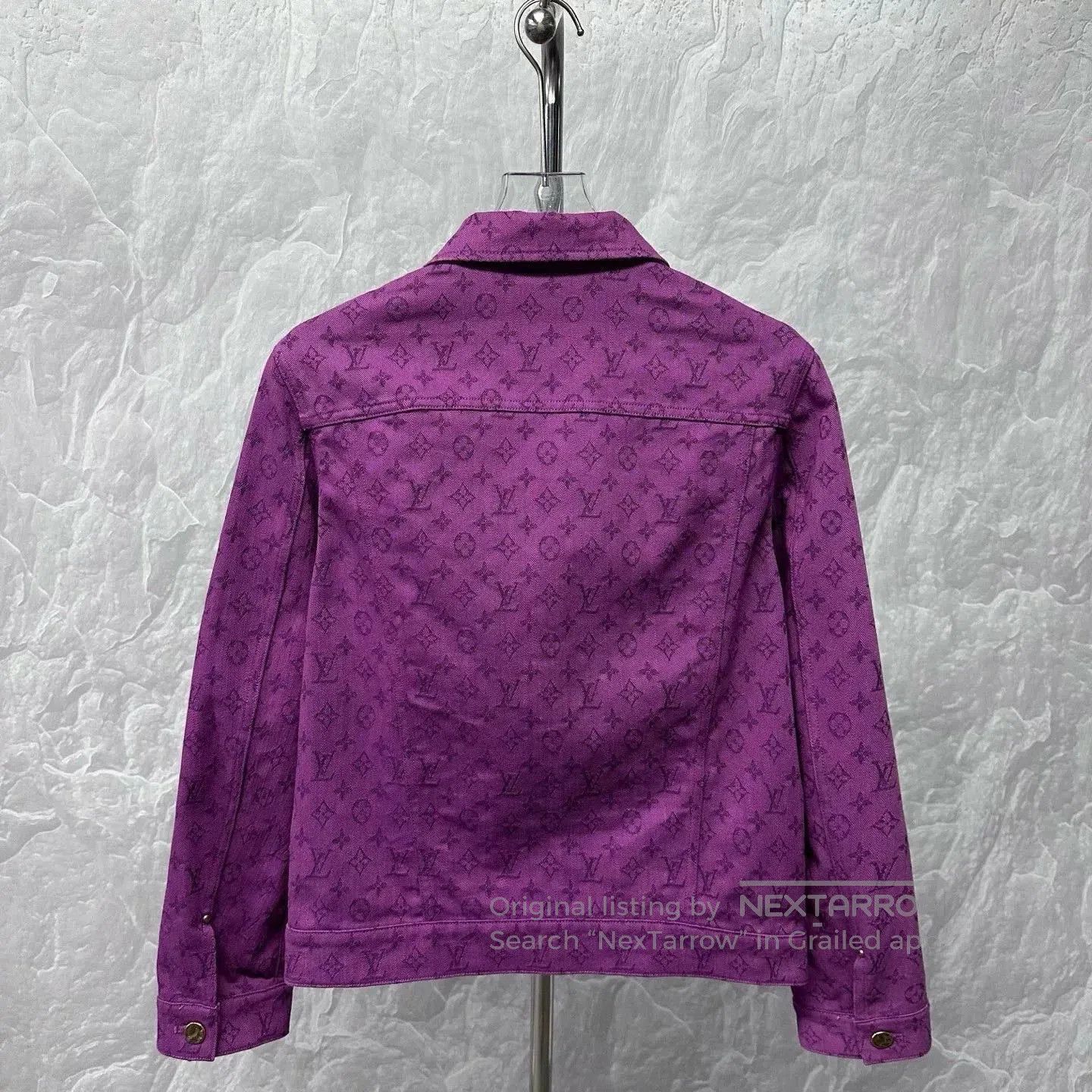 Louis Vuitton louis vuitton purple denim jacket size 44. Size L / US 10 / IT 46 - 4 Thumbnail