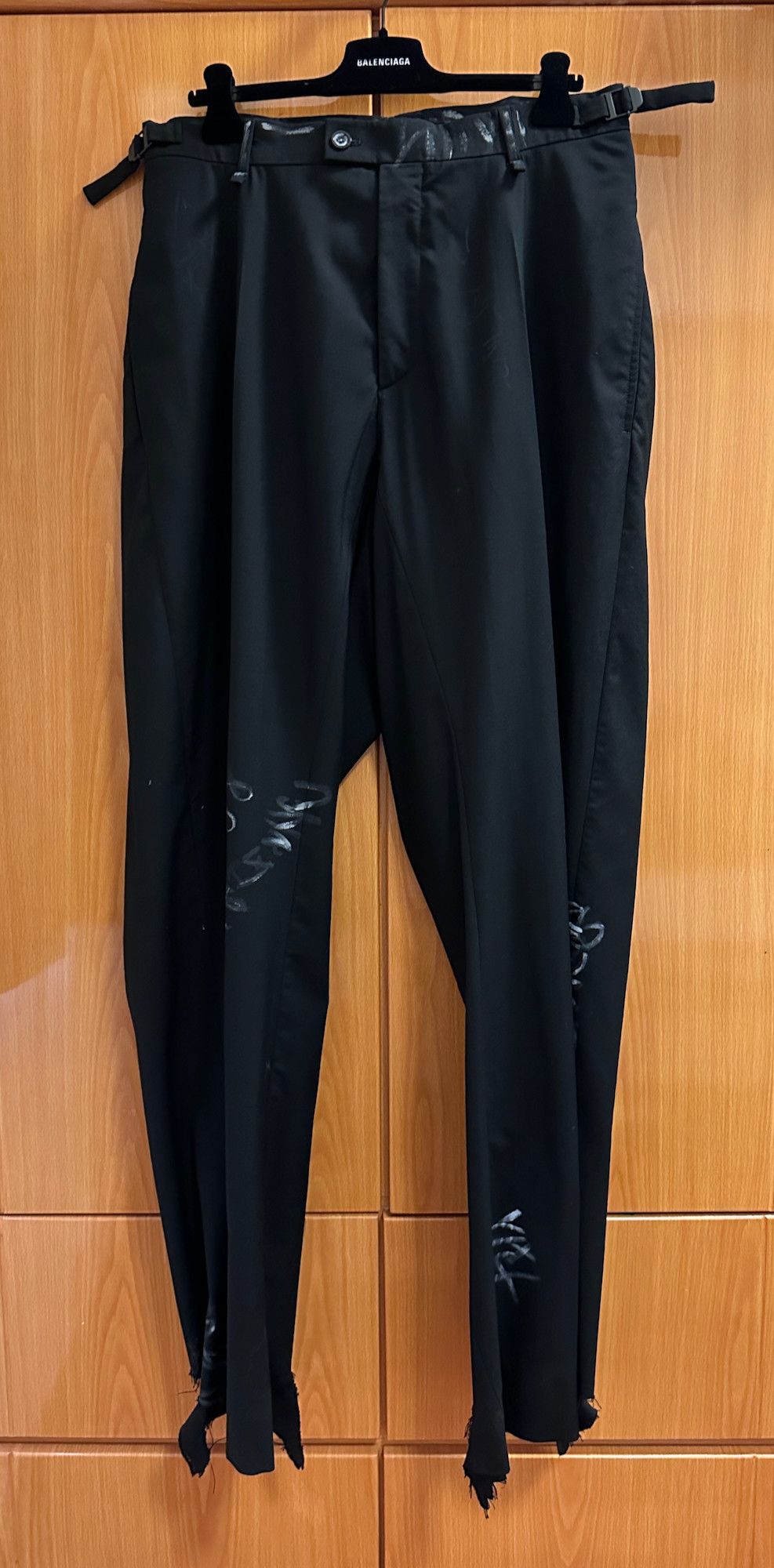 image of Balenciaga Skater Pants In Black, Men's (Size 30)