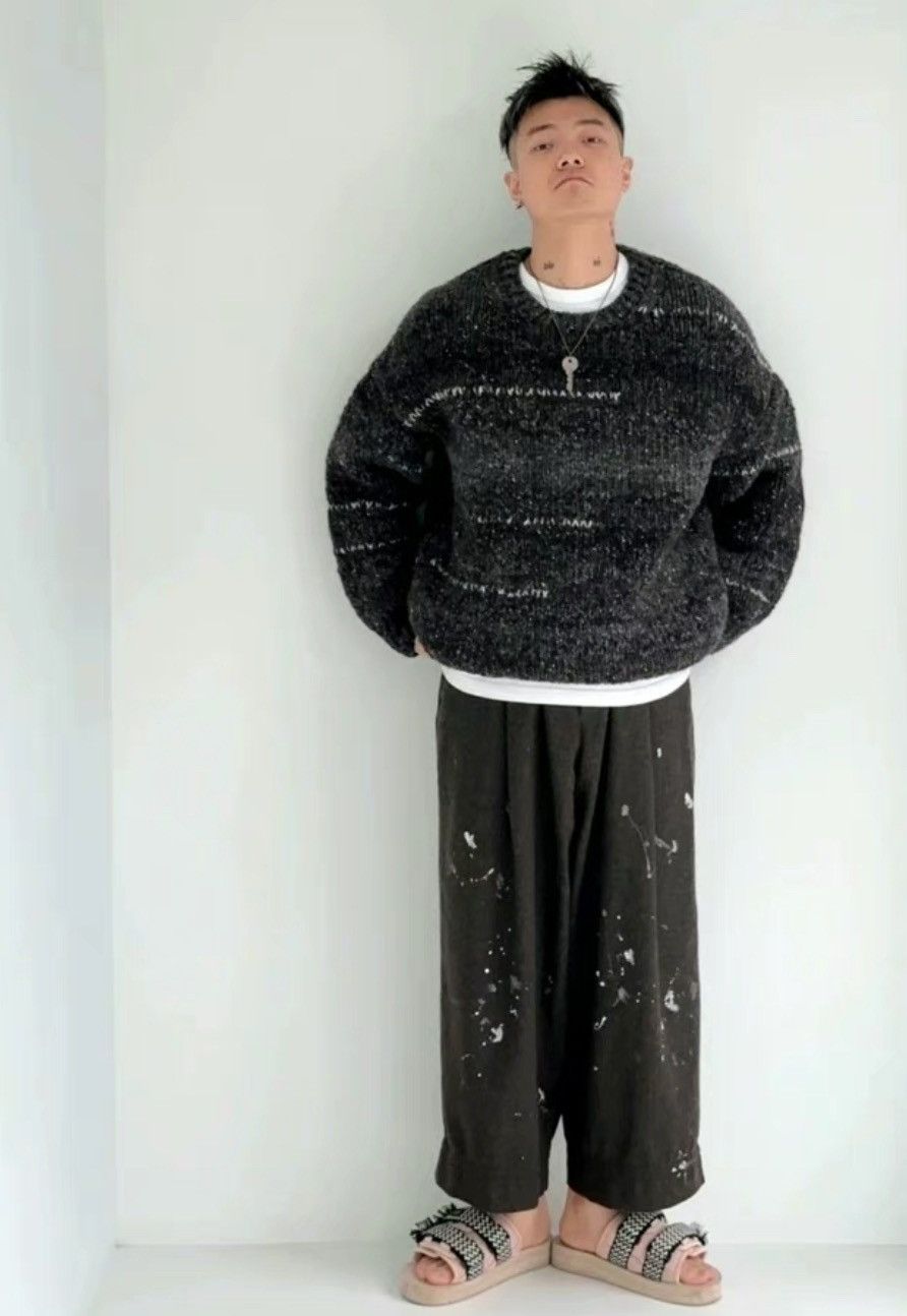 visvim AMPLUS CREW L/S GRADIENT HANDKNIT