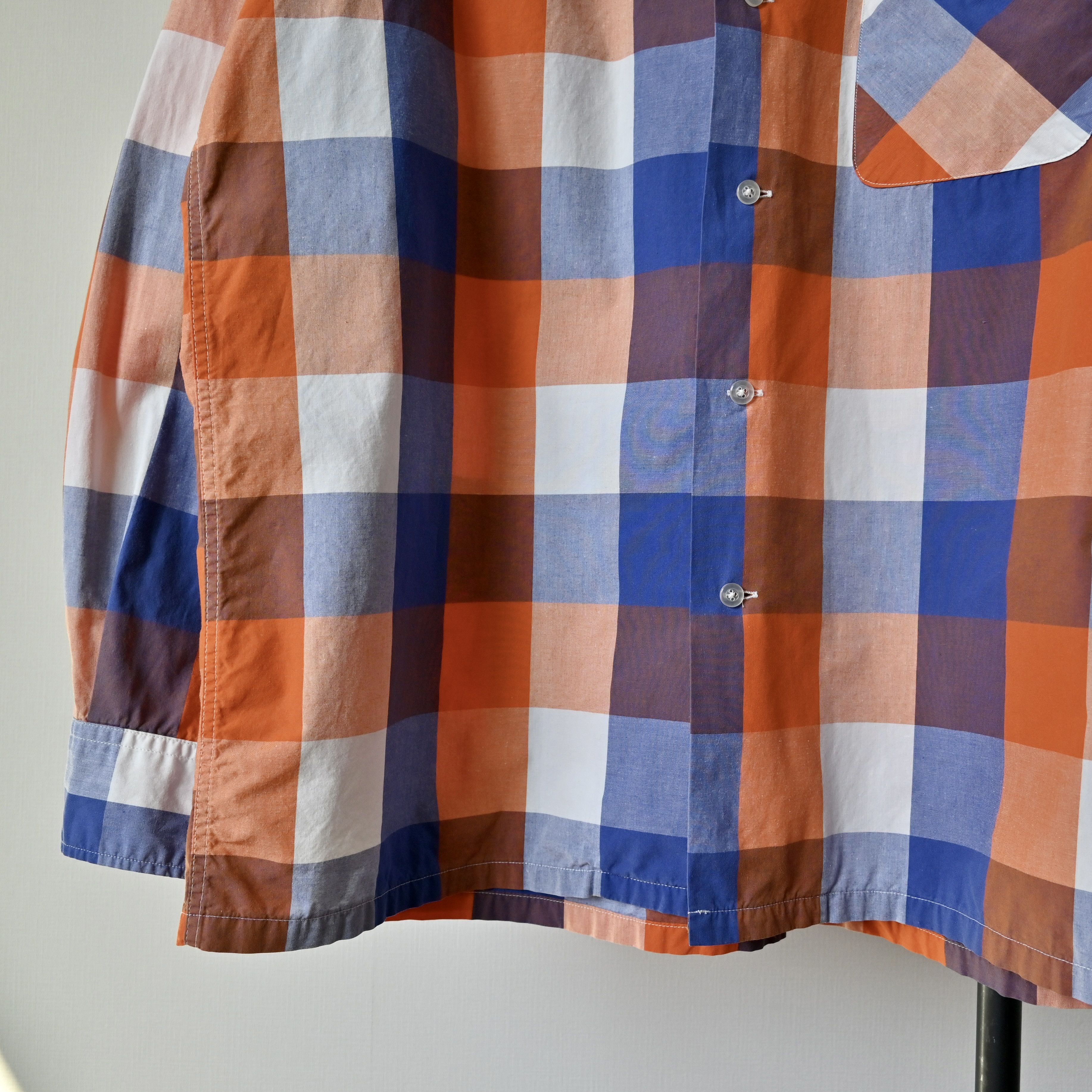 Beams Japan Vintage 1990s BEAMS block plaid BD shirt made in Japan Size US L / EU 52-54 / 3 - 10 Thumbnail