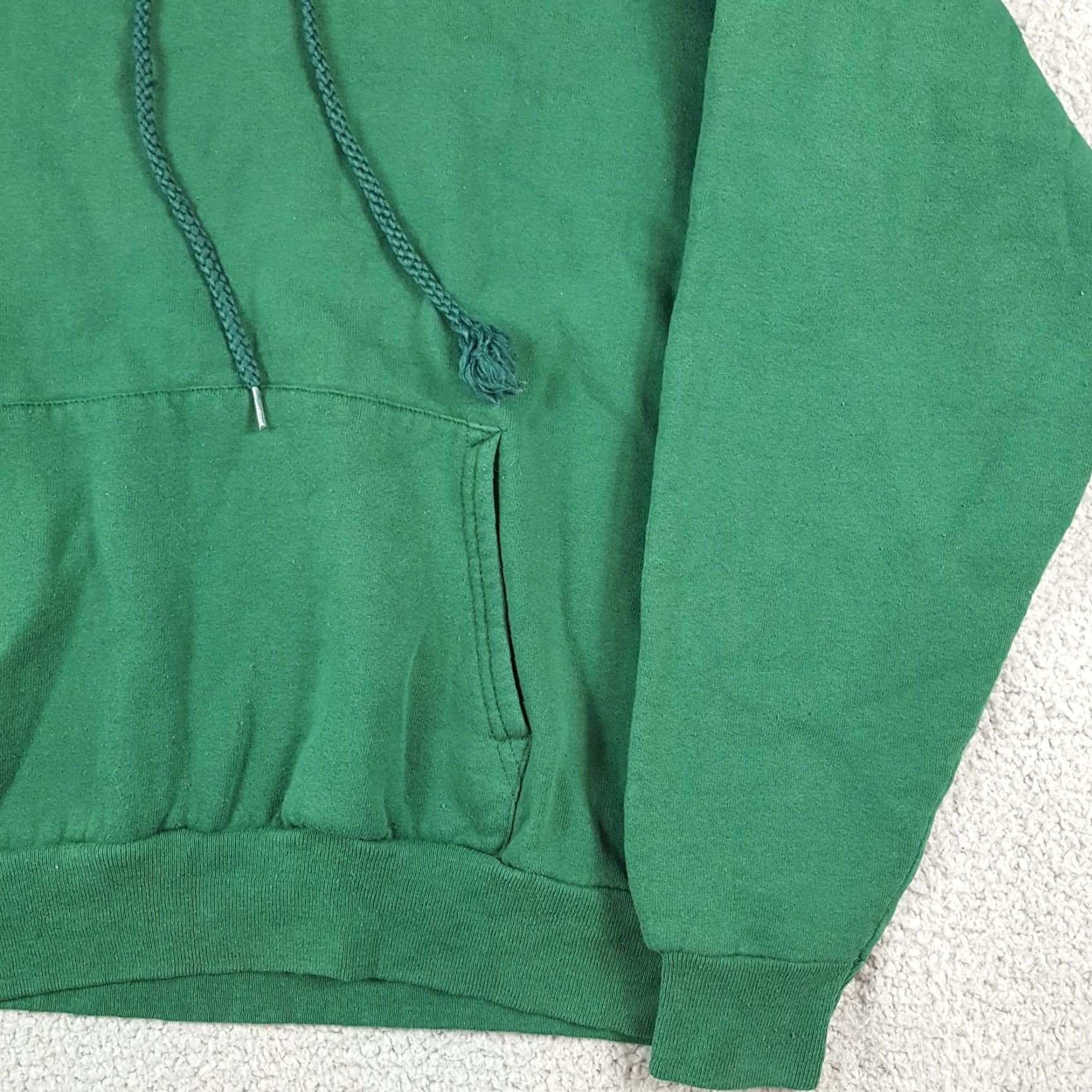 Hanes Vintage Hanes Forest Green Hoodie L Men 90s Grunge Y2K Crew Neck Pullover Sweatshirt Size US L / EU 52-54 / 3 - 3 Thumbnail