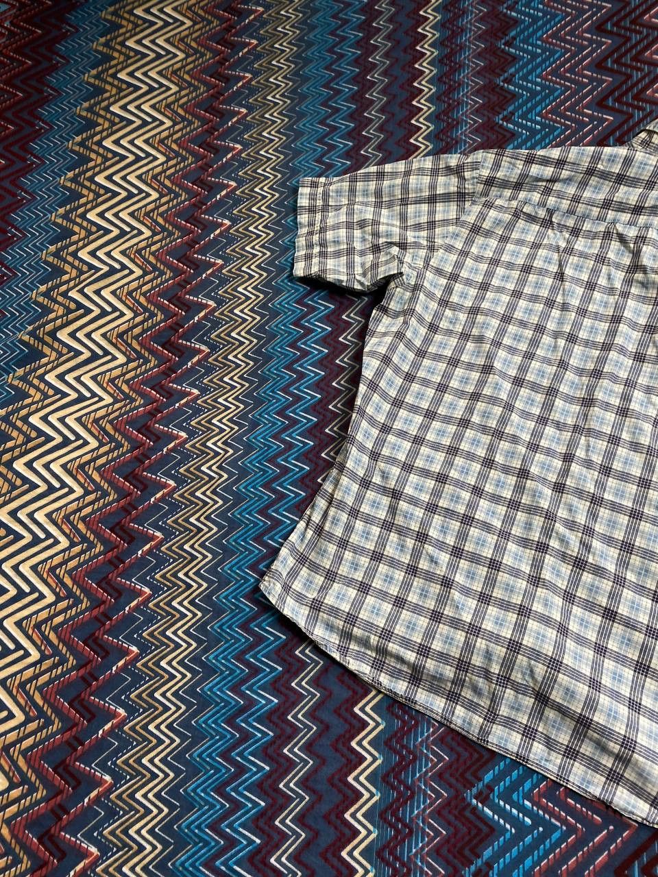 Diesel × Vintage Diesel Vintage Mens Plaid Hawaiian Shirt Size US XL / EU 56 / 4 - 15 Thumbnail