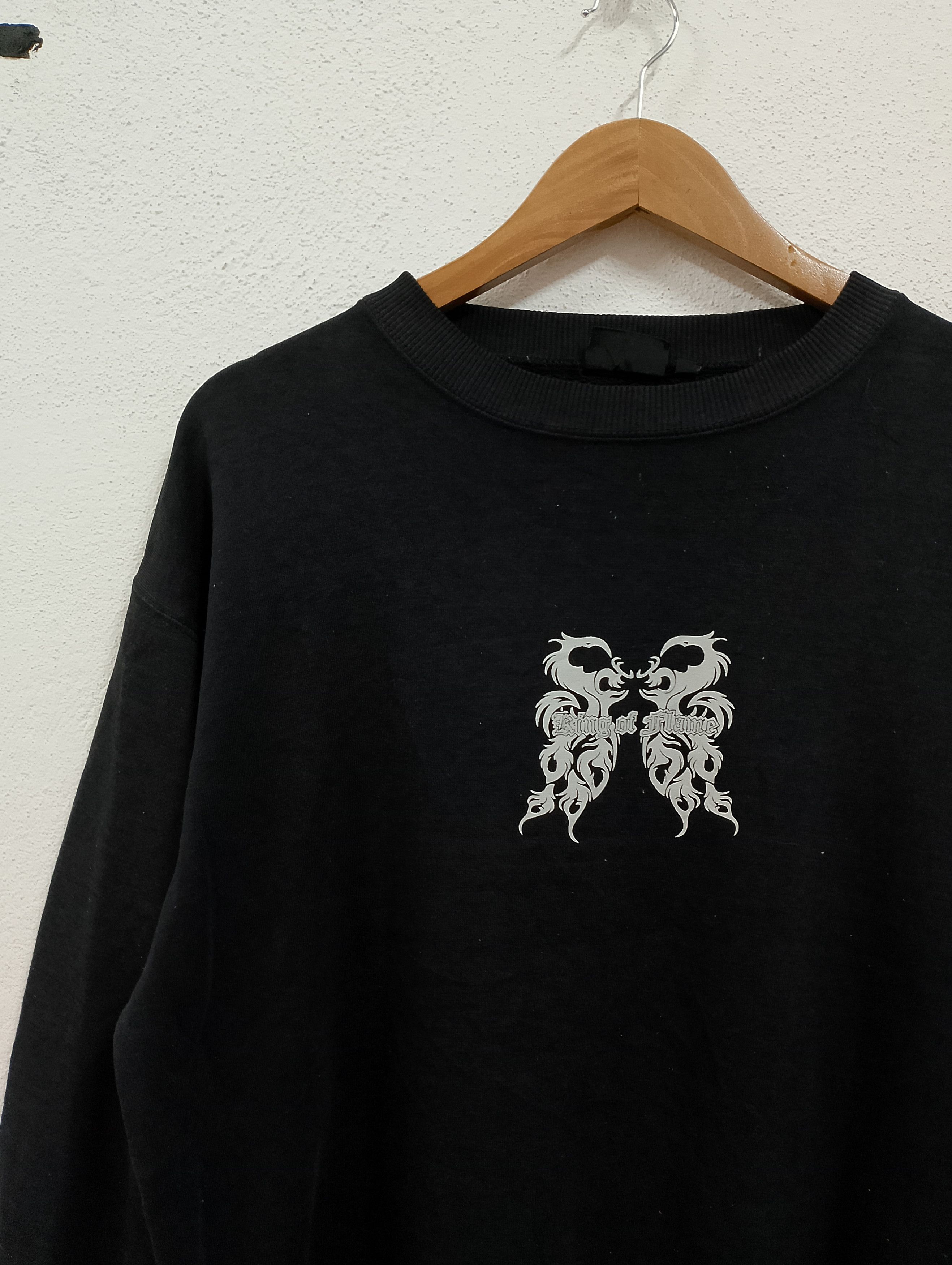 Japanese Brand Vintage Y2K “King of Flame” Dragon Graphic Sweatshirt Size US M / EU 48-50 / 2 - 4 Thumbnail