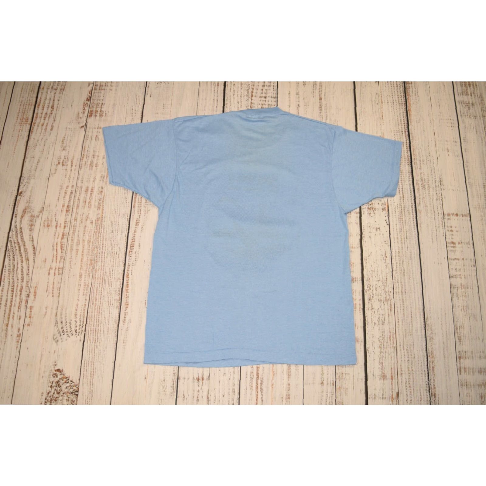 Vintage VINTAGE STAR TREK IV THE VOYAGE HOME SPOCK CREW T-SHIRT LARGE BLUE 80s MENS Size US L / EU 52-54 / 3 - 8 Thumbnail