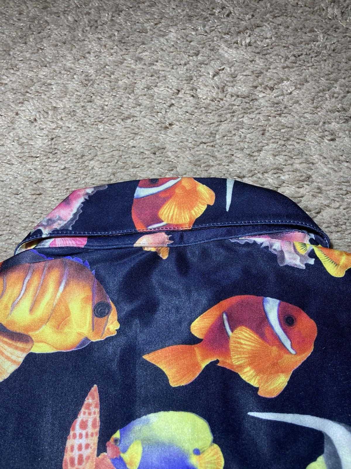 Dexter Wong SS99 Dexter Wong Fish Print Button Up Rave 90s 1999 UK Size US S / EU 44-46 / 1 - 8 Thumbnail