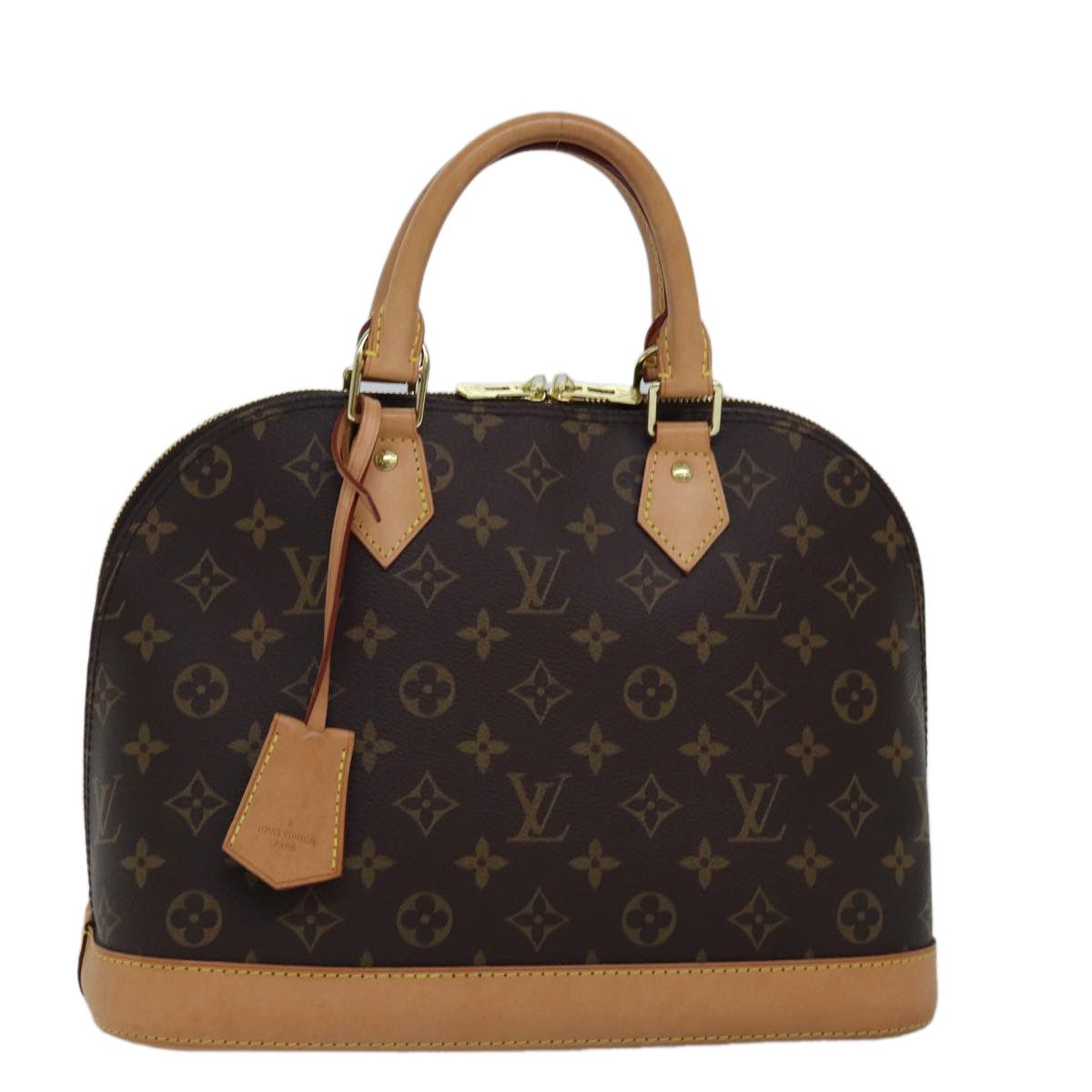 Louis Vuitton Alma Brown Canvas Handbag (Pre-Owned) Size ONE SIZE - 1 Thumbnail