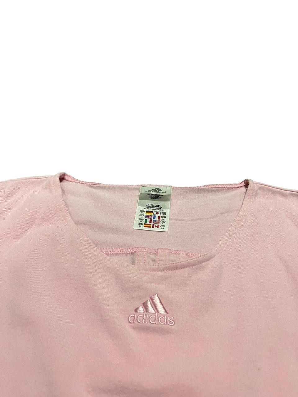 Adidas × Vintage Vintage 90s Pink Adidas Tank Top Size L / US 10 / IT 46 - 2 Thumbnail