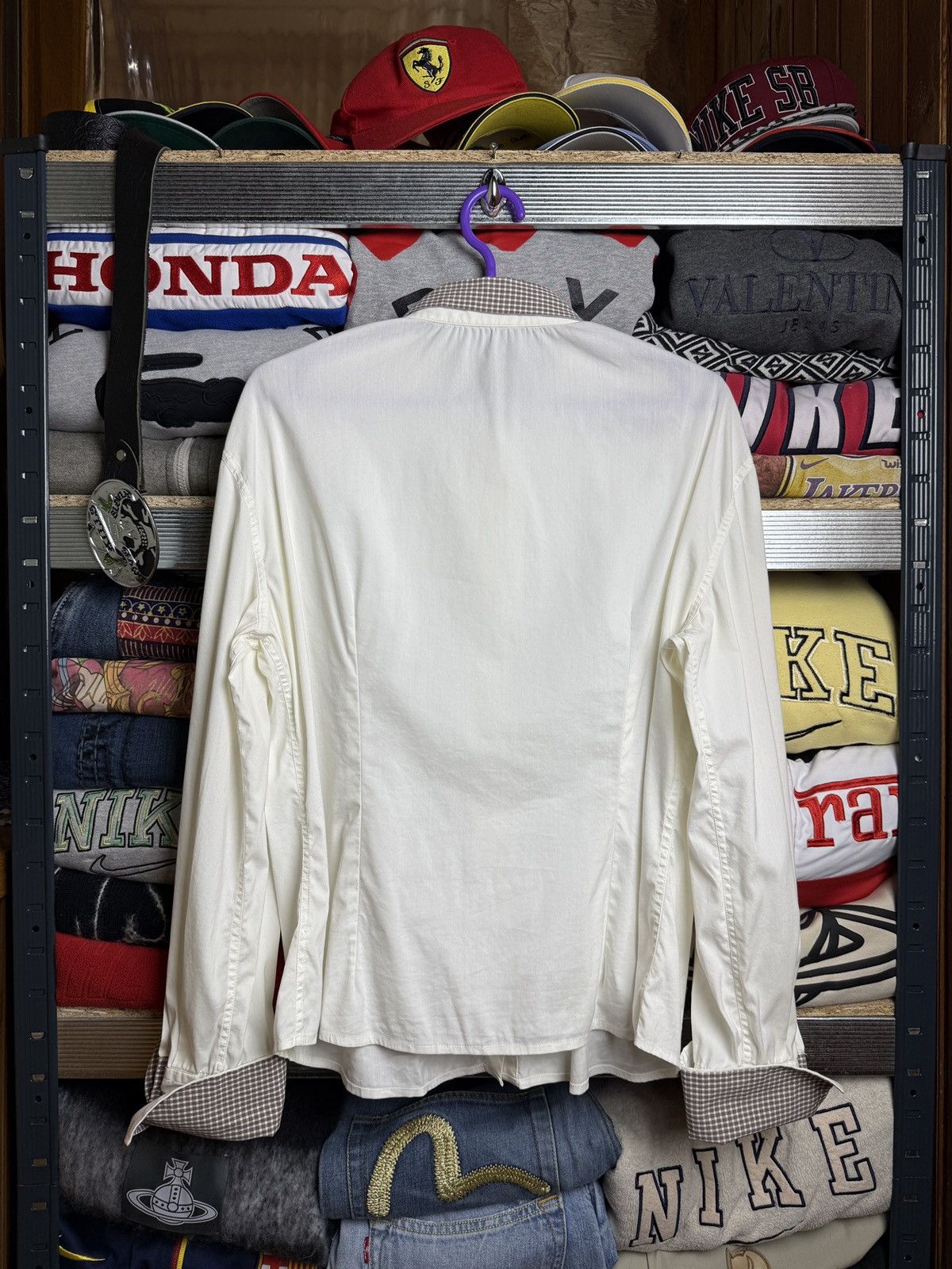 Brunello Cucinelli Brunello Cucinelli Shirt Luxury White Baggy Fit Blouse Size L / US 10 / IT 46 - 2 Thumbnail