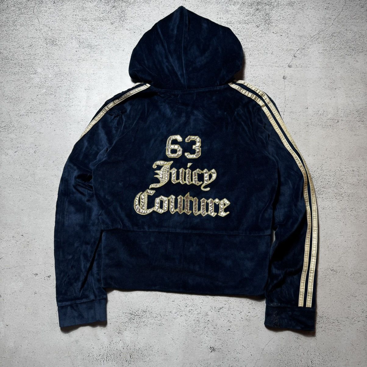 Juicy Couture × Vintage vintage sexy y2k juicy couture cropped zip hoodie big logo Size L / US 10 / IT 46 - 1 Thumbnail