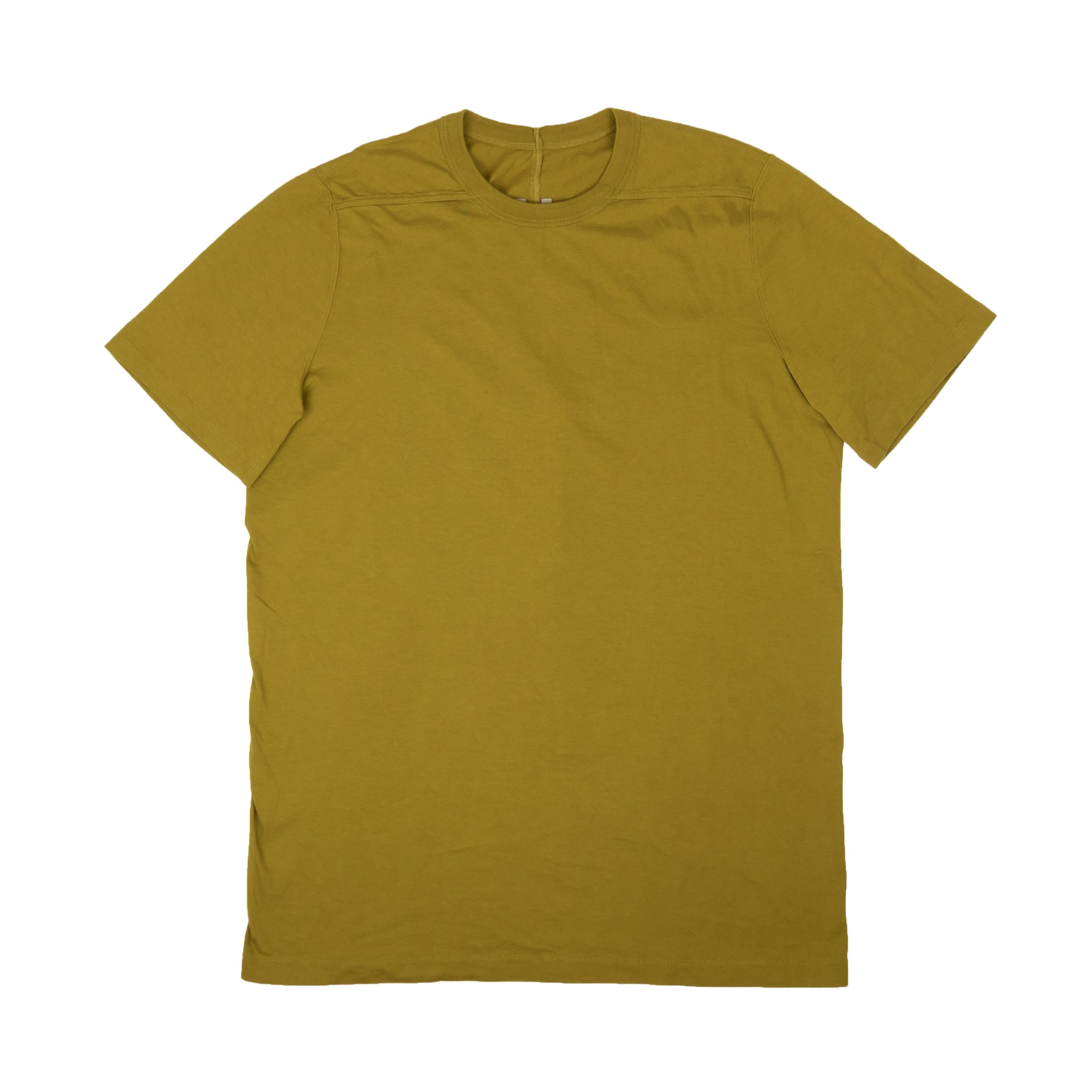 image of Rick Owens Sulphate Green Level Cotton Short Sleeve T-Shirt Size L, Men's