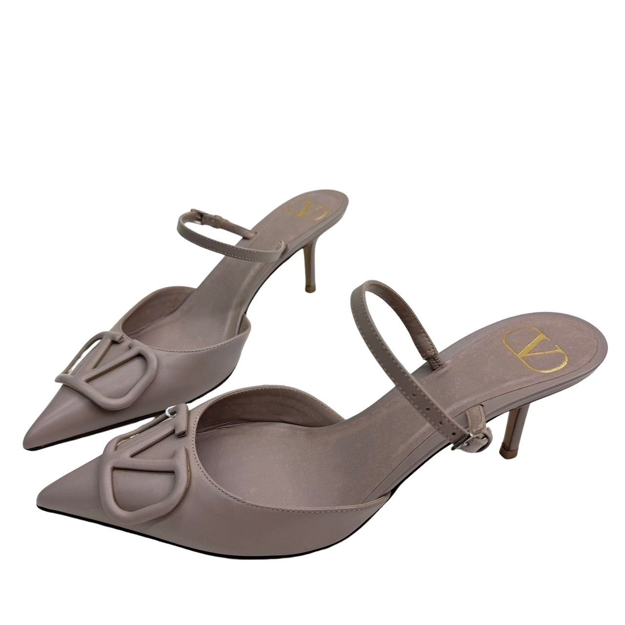 Valentino Valentino Garavani VLogo Slingback Heels Size 39 Size US 9 / IT 39 - 1 Thumbnail