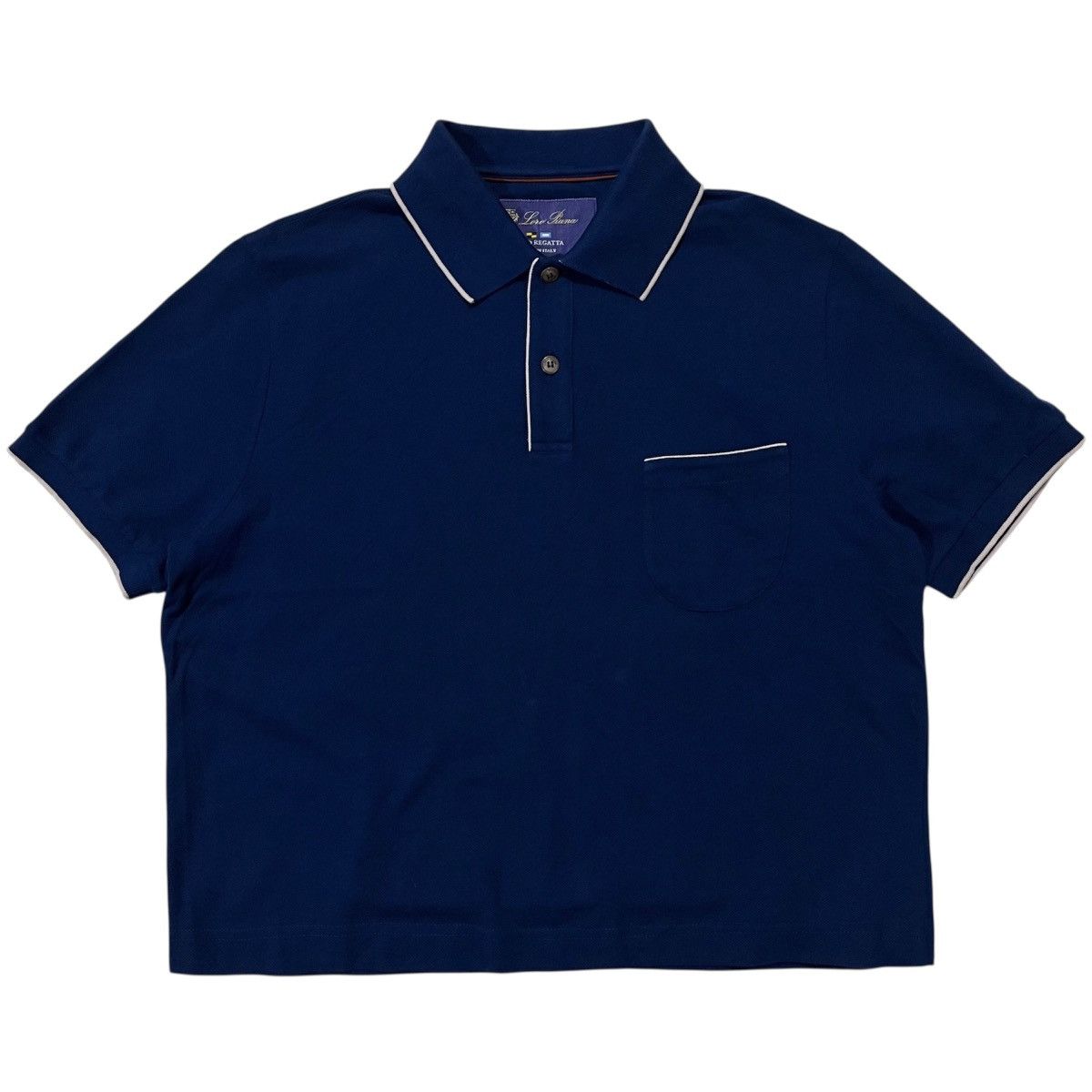 Luxury loro piana crop polo shirt
