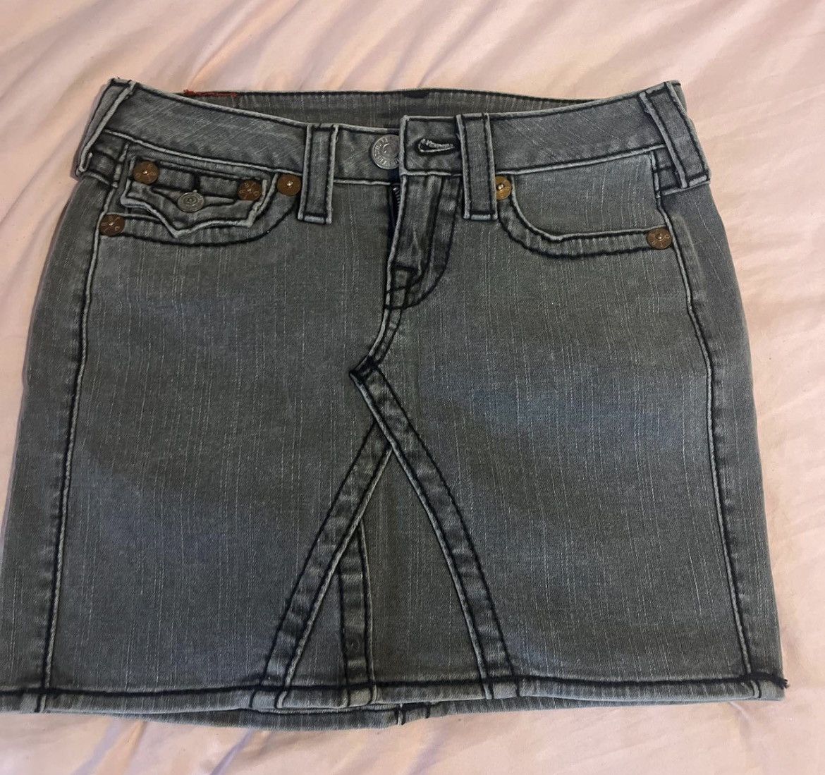True Religion Black denim true religion skirt size 25! Size 35" - 1 Thumbnail