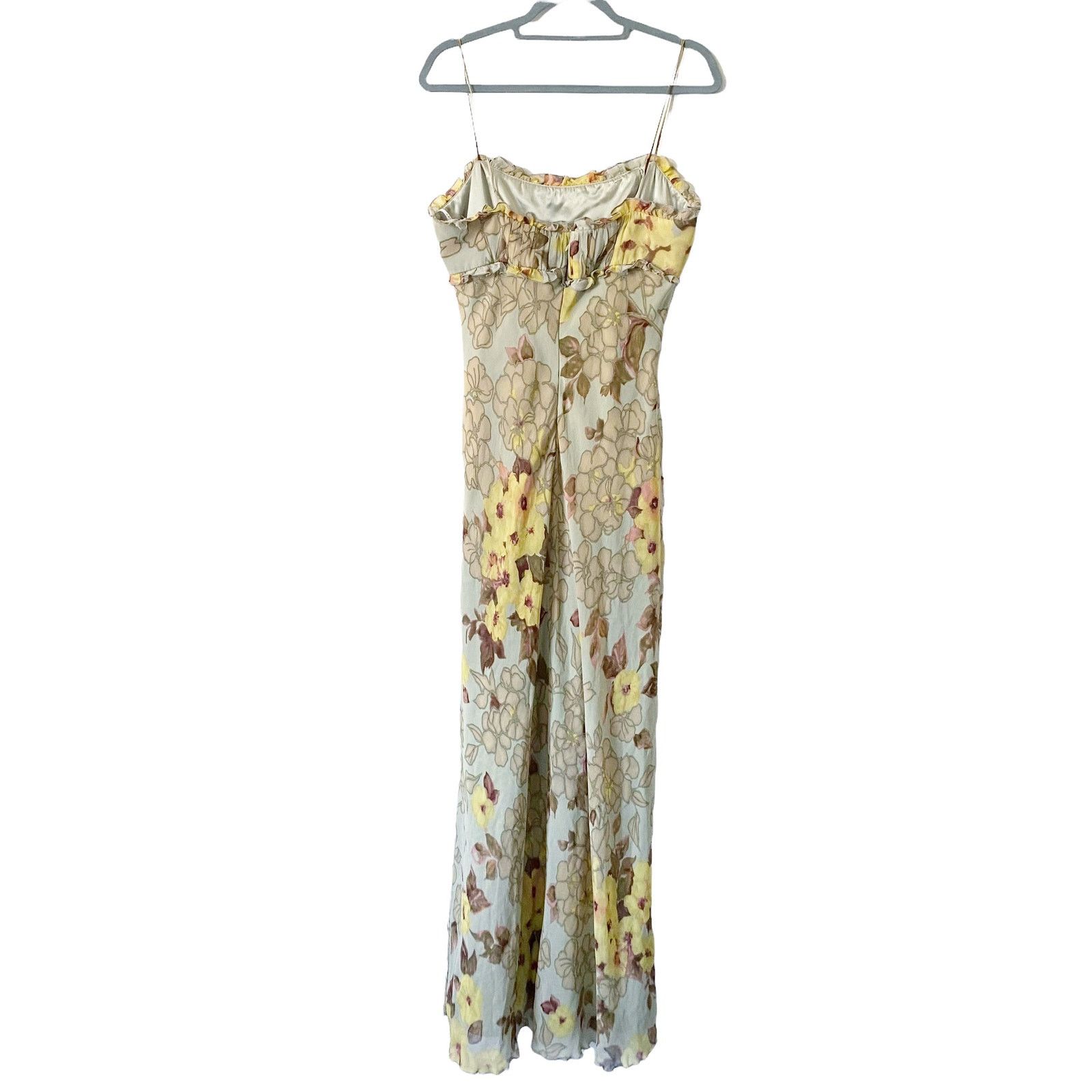 Vintage Vintage ABS Empire Waist Floral Y2K Maxi Dress Size XL / US 12-14 / IT 48-50 - 7 Thumbnail