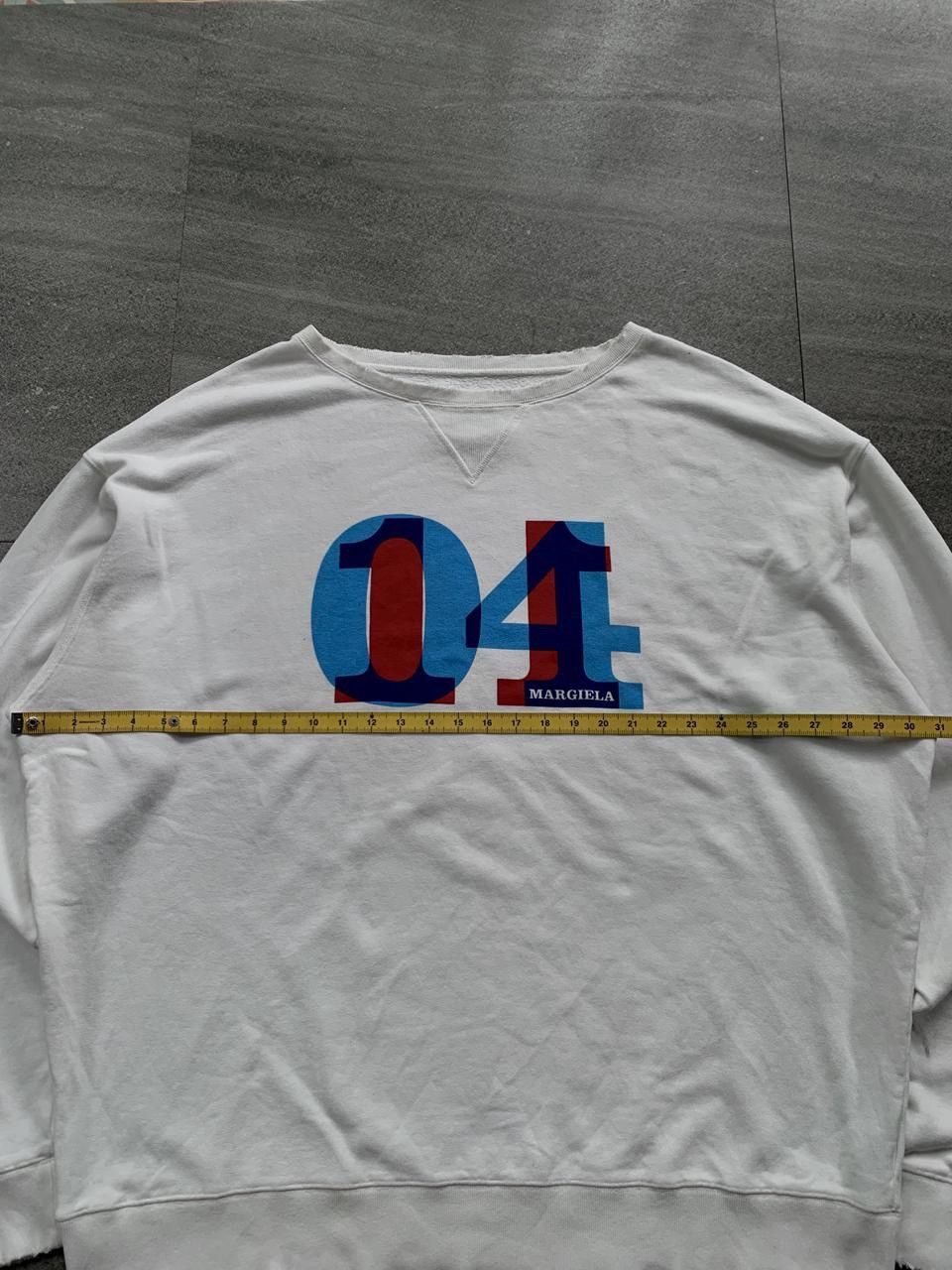 Maison Margiela FREE TAX! 3D Number Logo Oversized Crewneck Size US XL / EU 56 / 4 - 20 Thumbnail