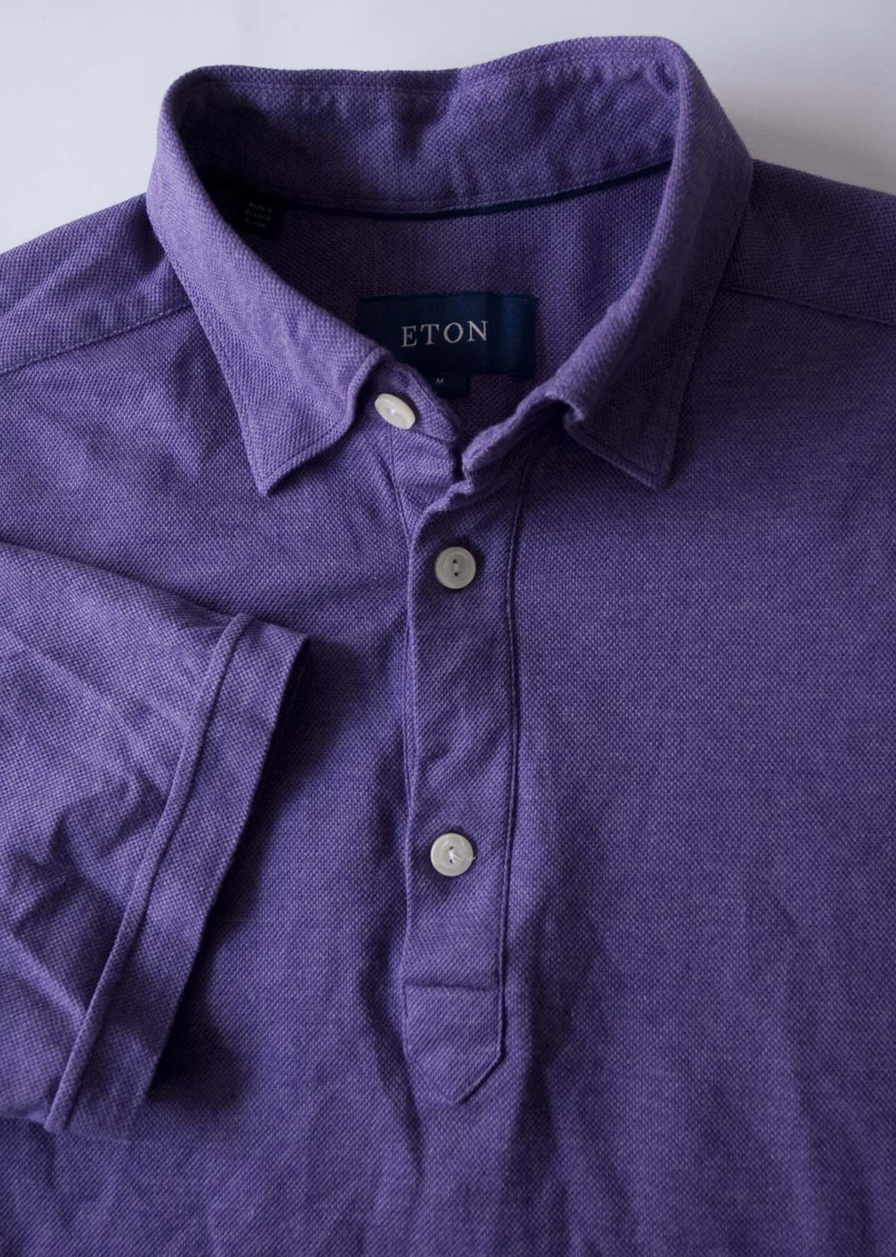 Eton Eton Polo Pique Cotton Size M Purple Size US M / EU 48-50 / 2 - 1 Thumbnail
