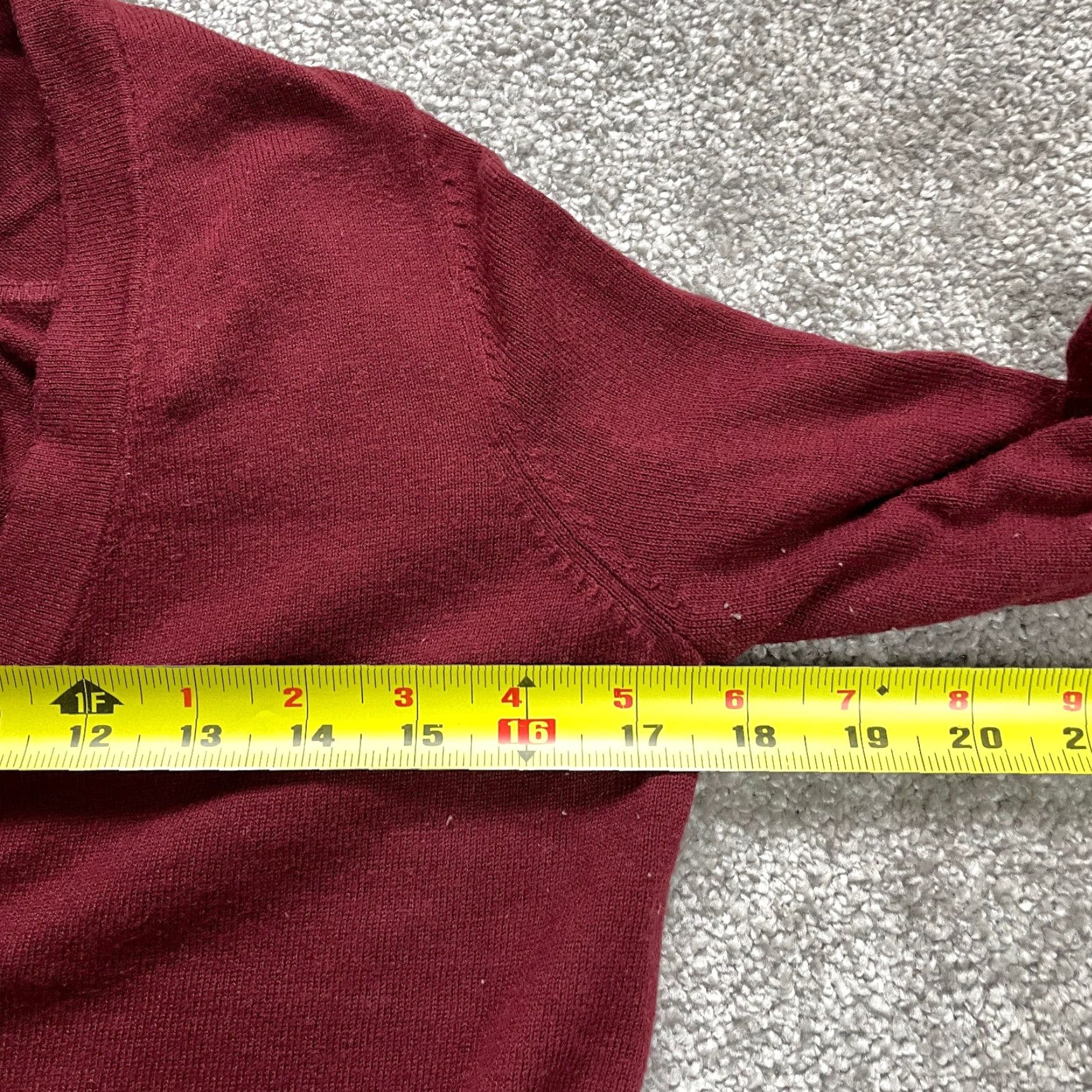 Lands' End VINTAGE Lands' End Women's Knit Cardigan Sweater XS Red Polka Dot Long Sleeve Pockets Casual Size XS / US 0-2 / IT 36-38 - 7 Thumbnail