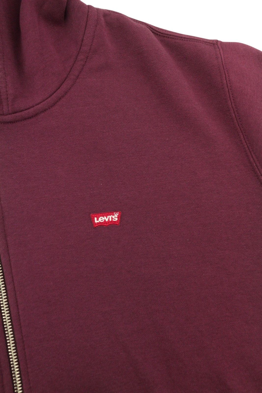 Levi's STANDARD FIT XL Burgundy Full Zip Logo Hooded 87113 Size US XL / EU 56 / 4 - 12 Thumbnail