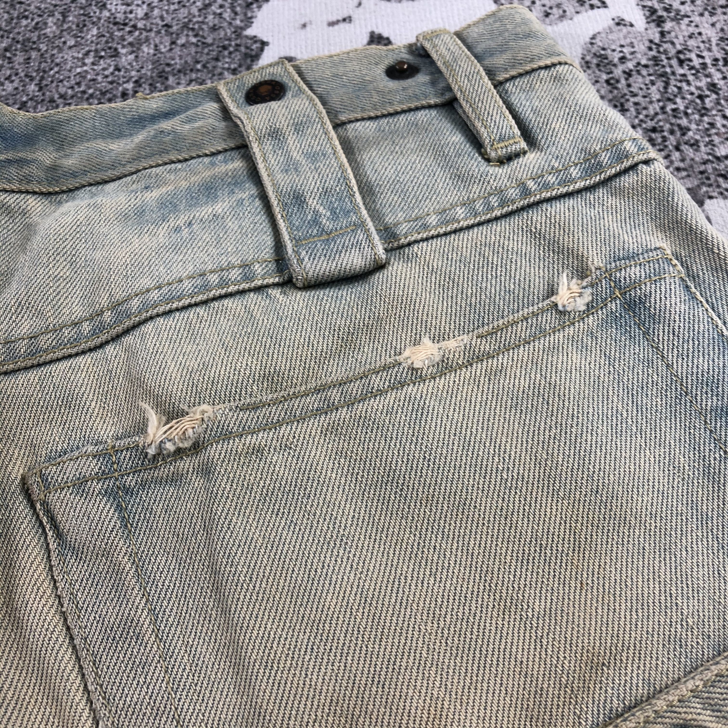 Japanese Brand Ossa Mondo Jeans Rusty Faded Blue Denim KJ750 Size US 34 / EU 50 - 7 Thumbnail