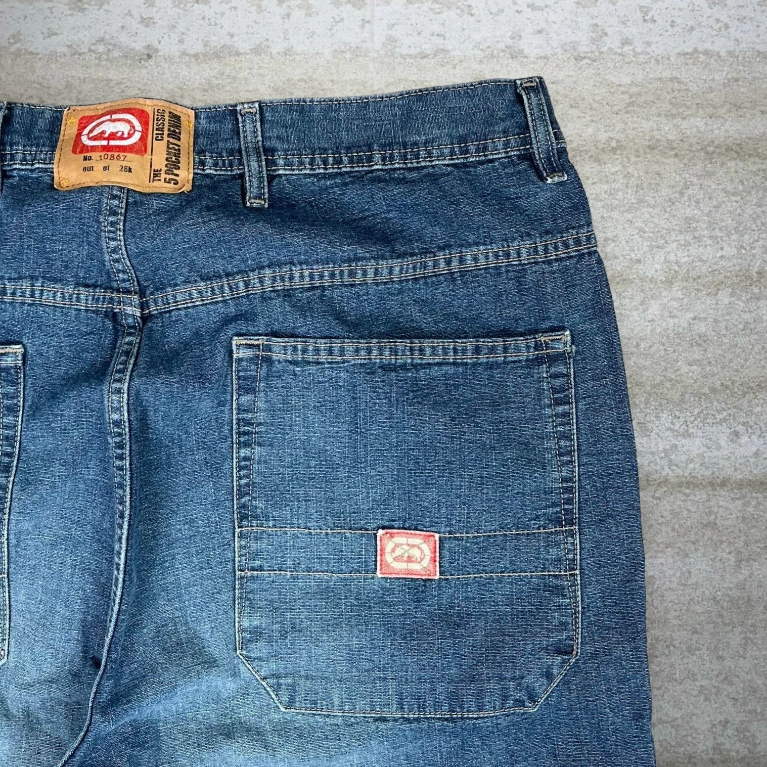 Ecko Unltd. Vintage Y2K Ecko Skater Wide Leg Jeans 40x34 Baggy Dark Wash Size US 40 / EU 56 - 3 Thumbnail
