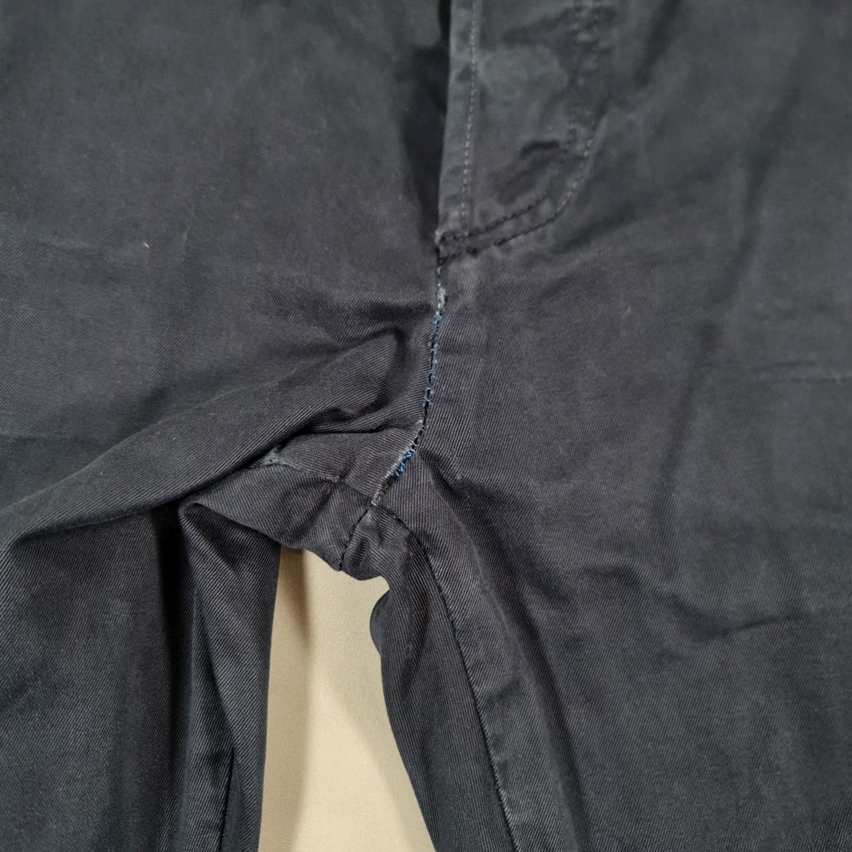 Edwin Edwin Mens Chino Trousers Navy Blue W32 L30 Tapered Leg Cotton Pants Size US 32 / EU 48 - 4 Thumbnail