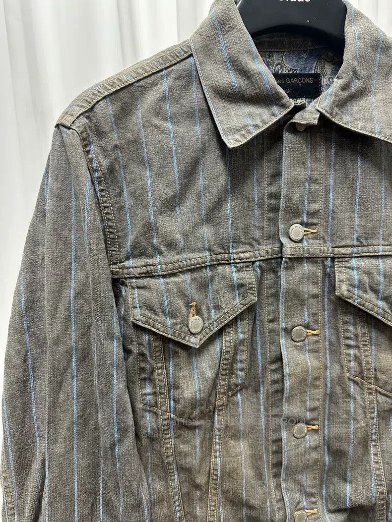 Comme des Garcons Comme des Garcons Striped denim jacket Size US M / EU 48-50 / 2 - 2 Thumbnail
