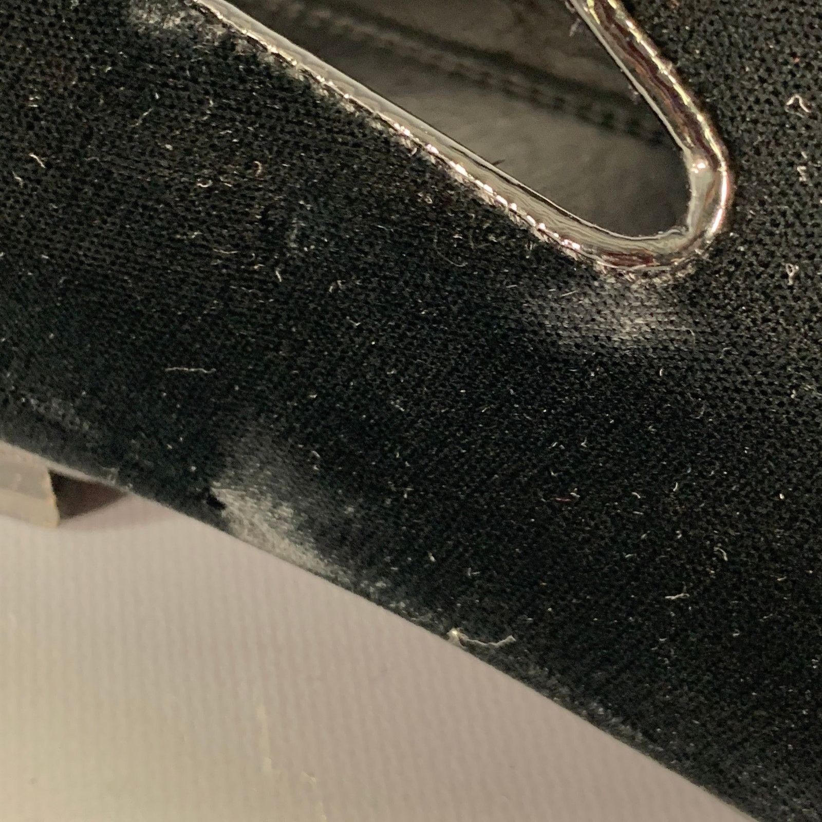 Jimmy Choo JIMMY CHOO Size 11.5 Black Grey Glitter Velvet Loafers Size US 11.5 / EU 44-45 - 13 Thumbnail