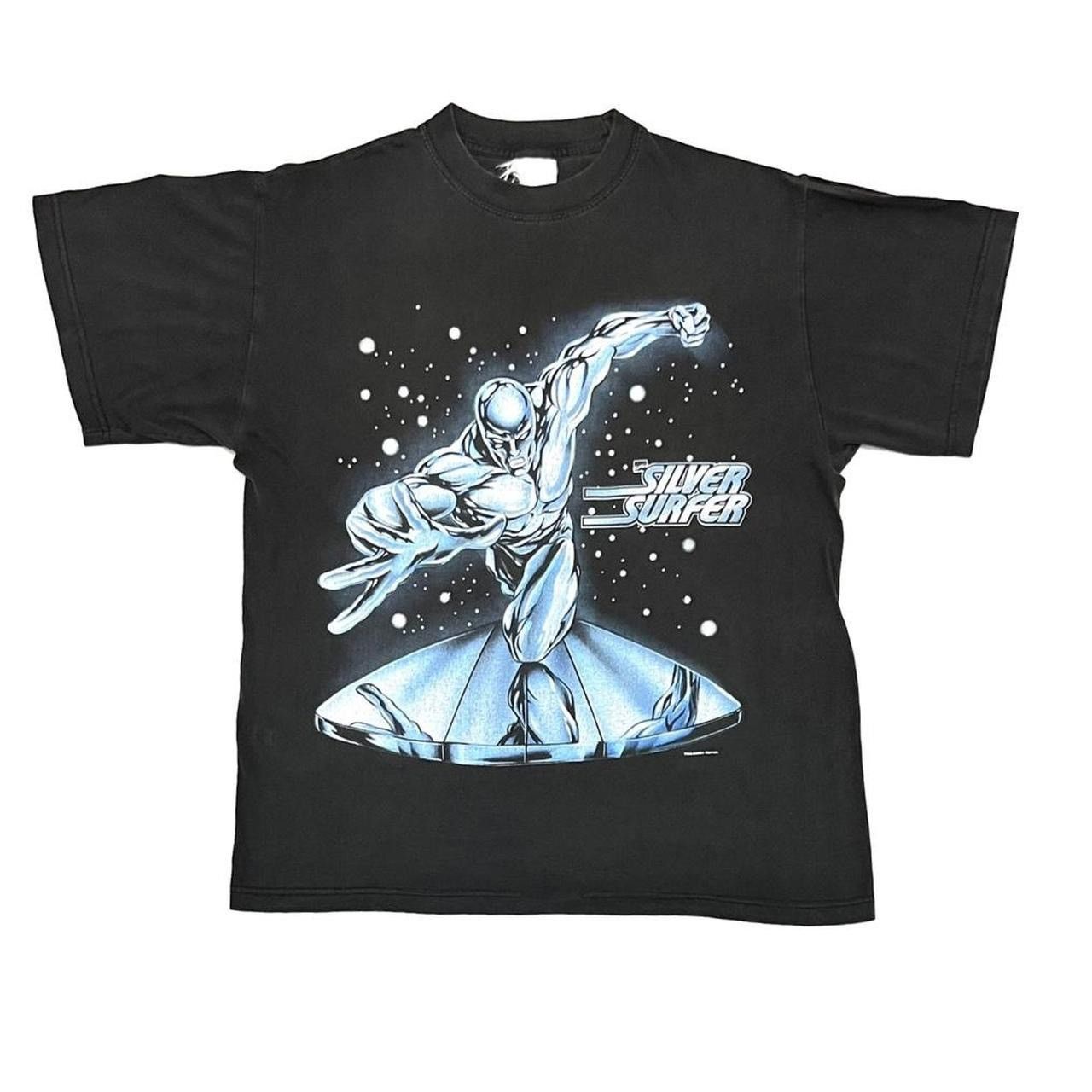 00's Silver Surfer Chrome llic Tシャツ 楽天市場】00s マーベルコミックス シルバーサーファー クルー
