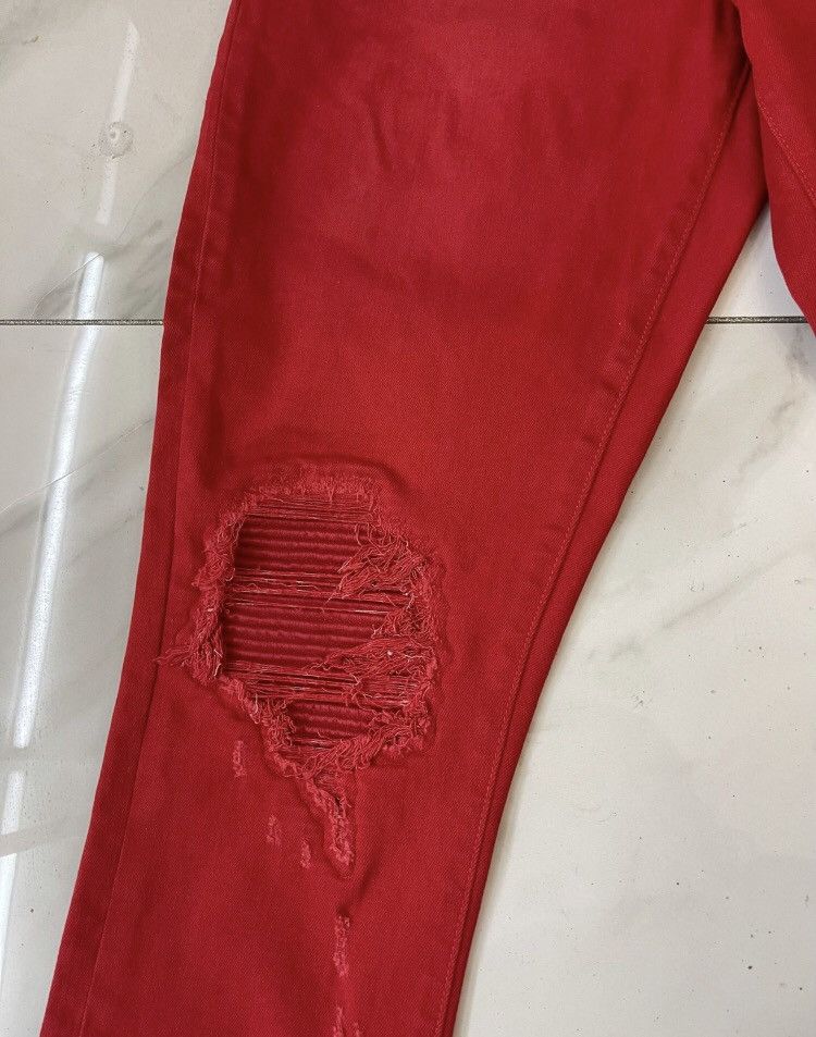 Amiri Amiri Red MX1 jeans 2412-Nextarrow Size US 30 / EU 46 - 5 Thumbnail