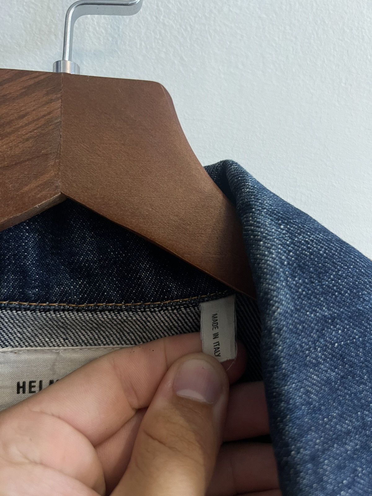 Helmut Lang × Vintage 90’s HELMUT LANG ARCHIVAL DENIM JACKET Y2K RARE Size S / US 4 / IT 40 - 5 Thumbnail