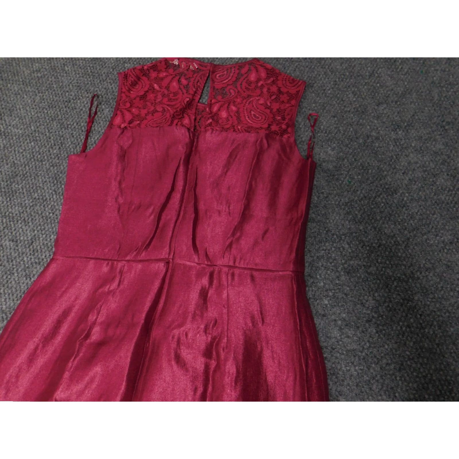 Pinko Flora Womens Dress 12 Pink Midi A-Line Zip Dress Sleeveless Knit Polyester Raglan Sleeve Ruffle Lined Floral Pattern Crew Neck Vintage No N/A Size XL / US 12-14 / IT 48-50 - 5 Thumbnail