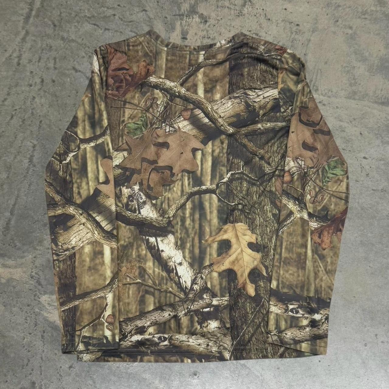 Mossy Oaks × Vintage Vintage Y2K Mossy Oak Camo Long Sleeve Shirt Size M / US 6-8 / IT 42-44 - 4 Thumbnail