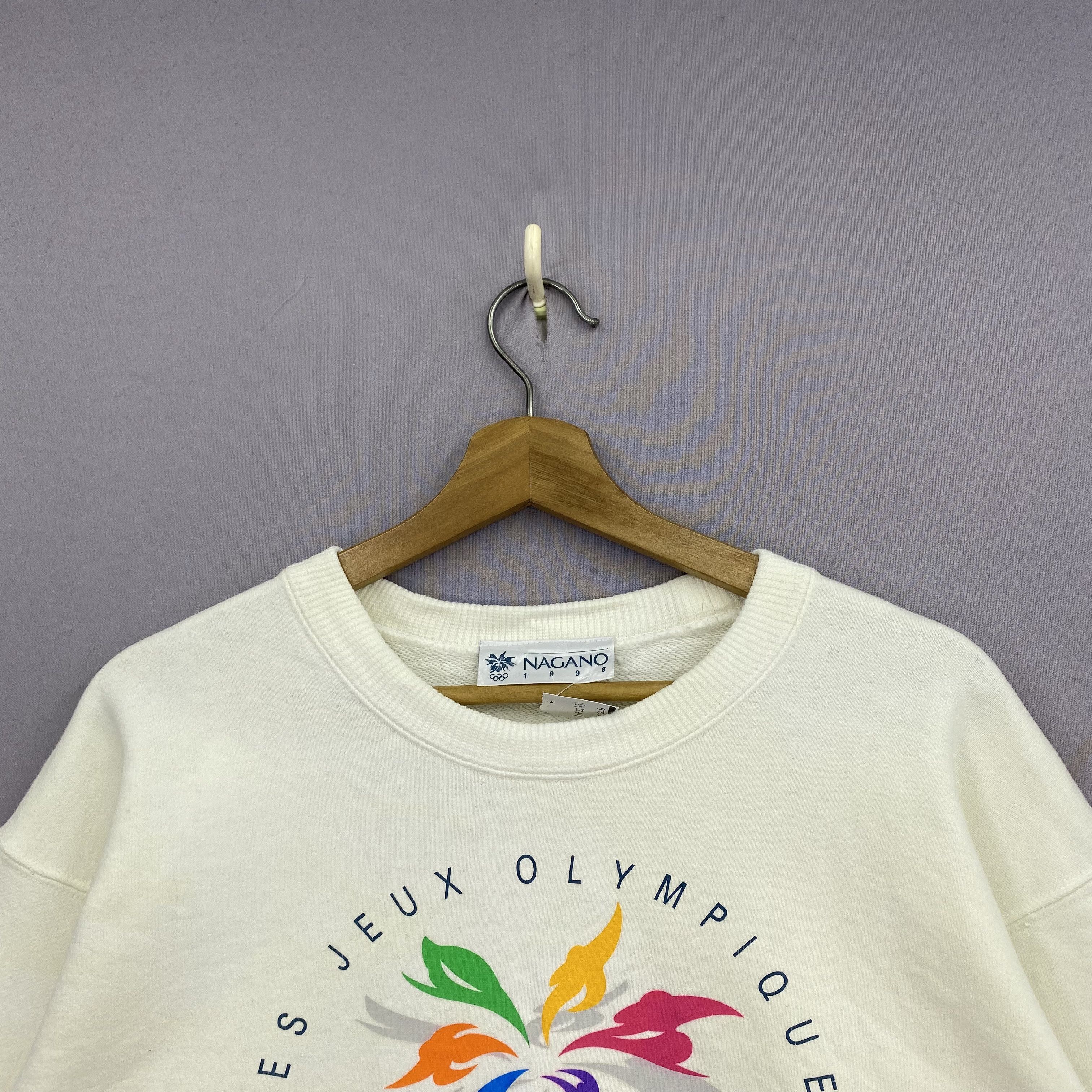 Vintage Vintage Nagano 1998 Winter Olympic Games Sweater Sweatshirt Size US M / EU 48-50 / 2 - 3 Thumbnail
