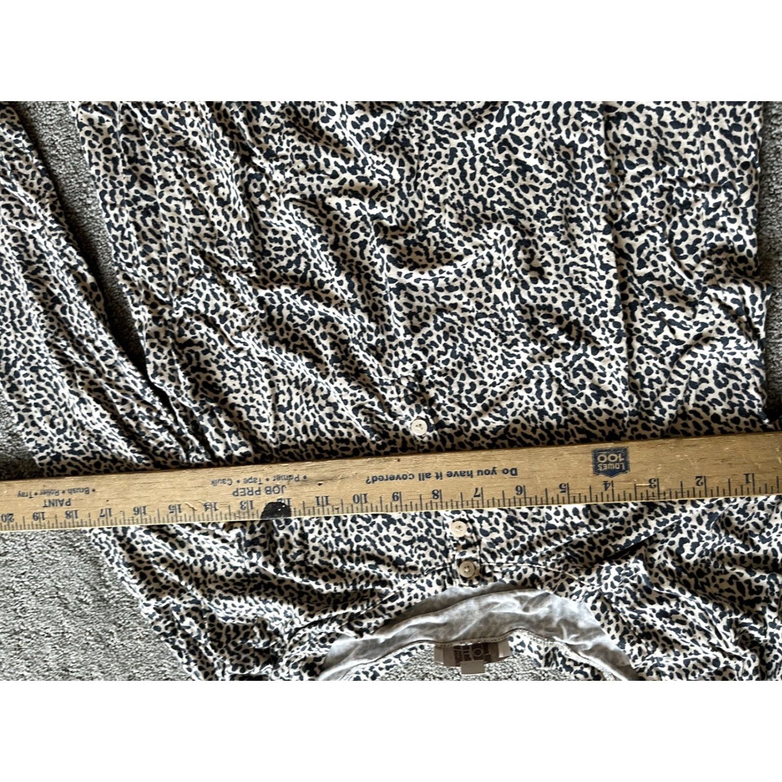 Loft LOFT Cheetah Print Pajama Set - Women's Size Small 3/4 Sleeve Henley Top & Shorts - Brown Animal Print Size S / US 4 / IT 40 - 4 Thumbnail