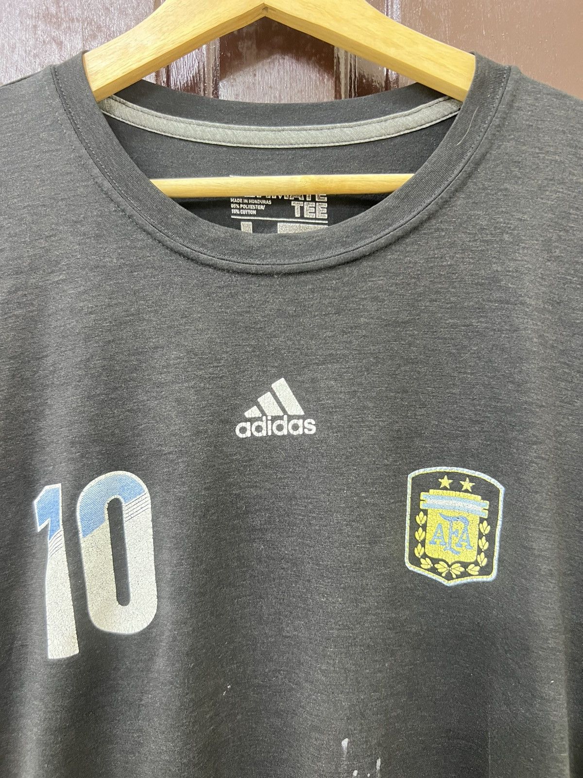 Adidas Y2K Thrashed Faded AFA Messi Tee Size US L / EU 52-54 / 3 - 2 Thumbnail