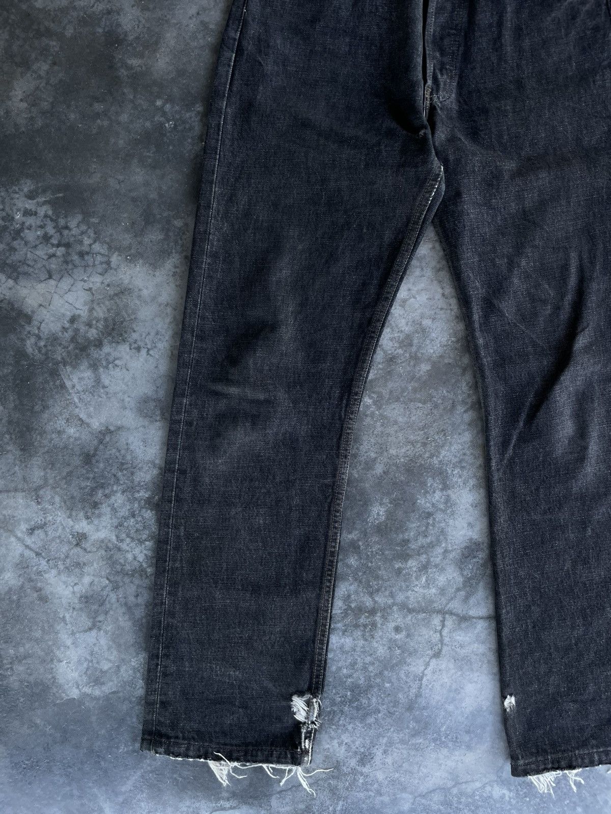 Levi's × Vintage VTG 90s Levi's 501 Superblack (Dark Grey) #553 Size US 31 - 4 Thumbnail