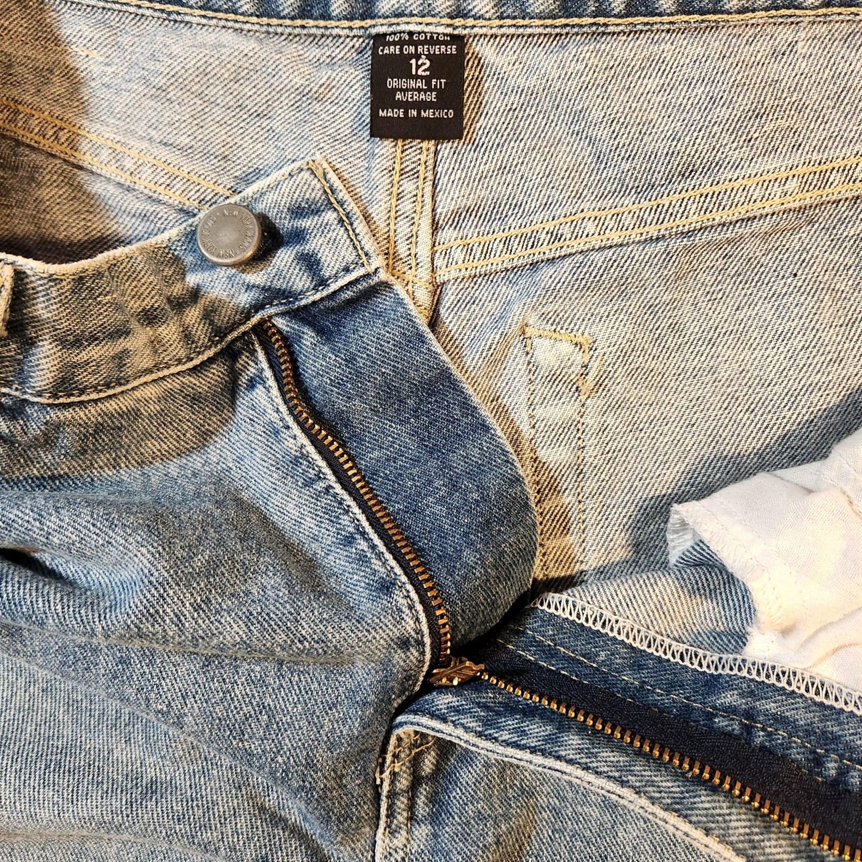 Vintage Vintage NY Jeans New York & Company Jeans Womens 12 Blue Original Denim Pants Straight Regular 30x30.5 Womens Size 34" / US 12 / IT 48 - 2 Thumbnail