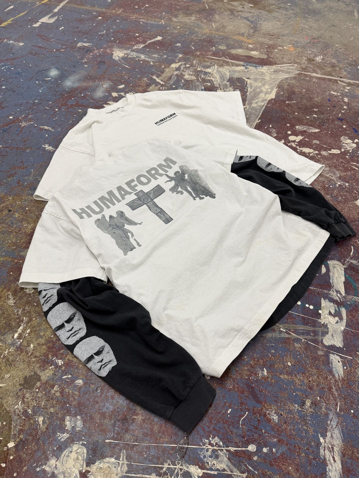 Vintage HUMAFORM Spiritual Services White Tee Size US L / EU 52-54 / 3 - 7 Thumbnail