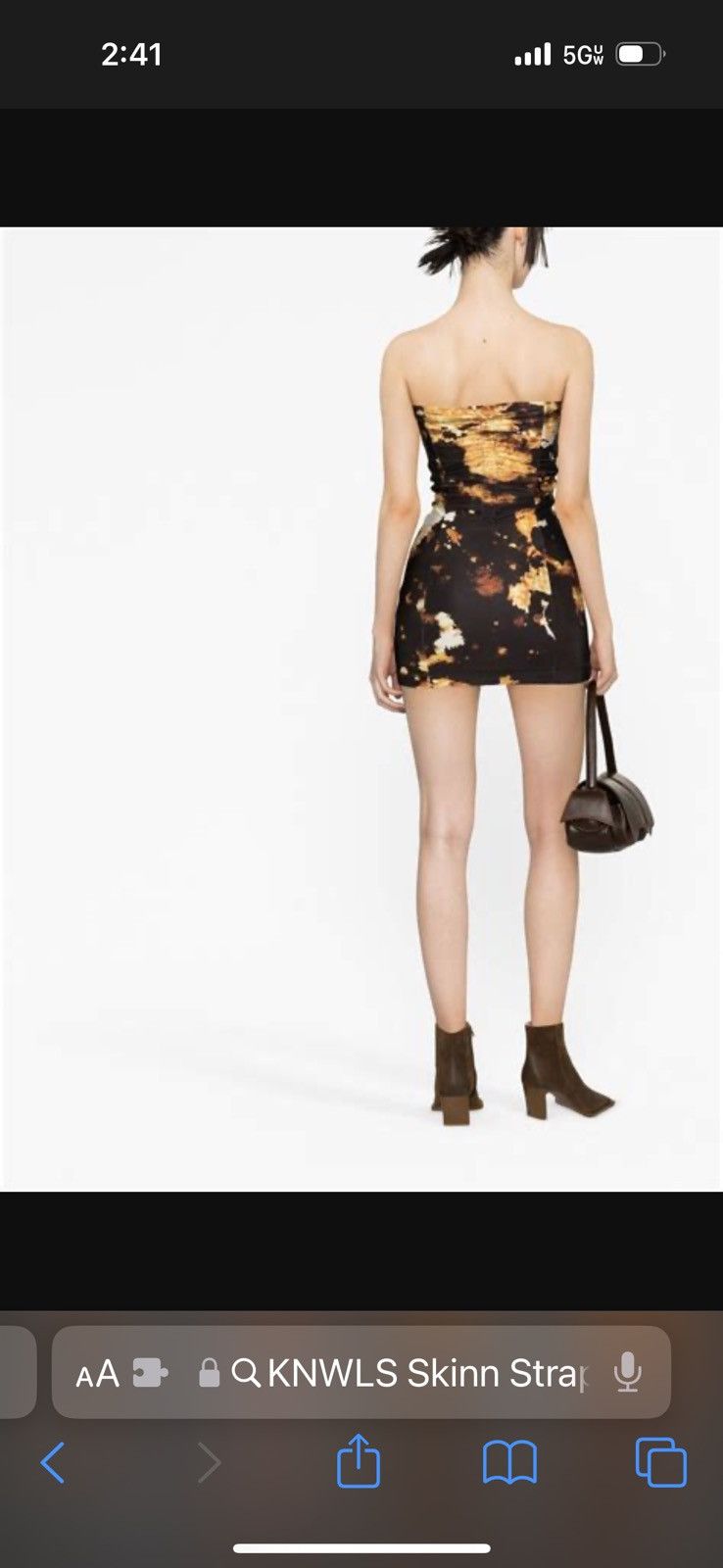 KNWLS KNWLS Skinn Strapless Mini Dress Size M / US 6-8 / IT 42-44 - 3 Thumbnail