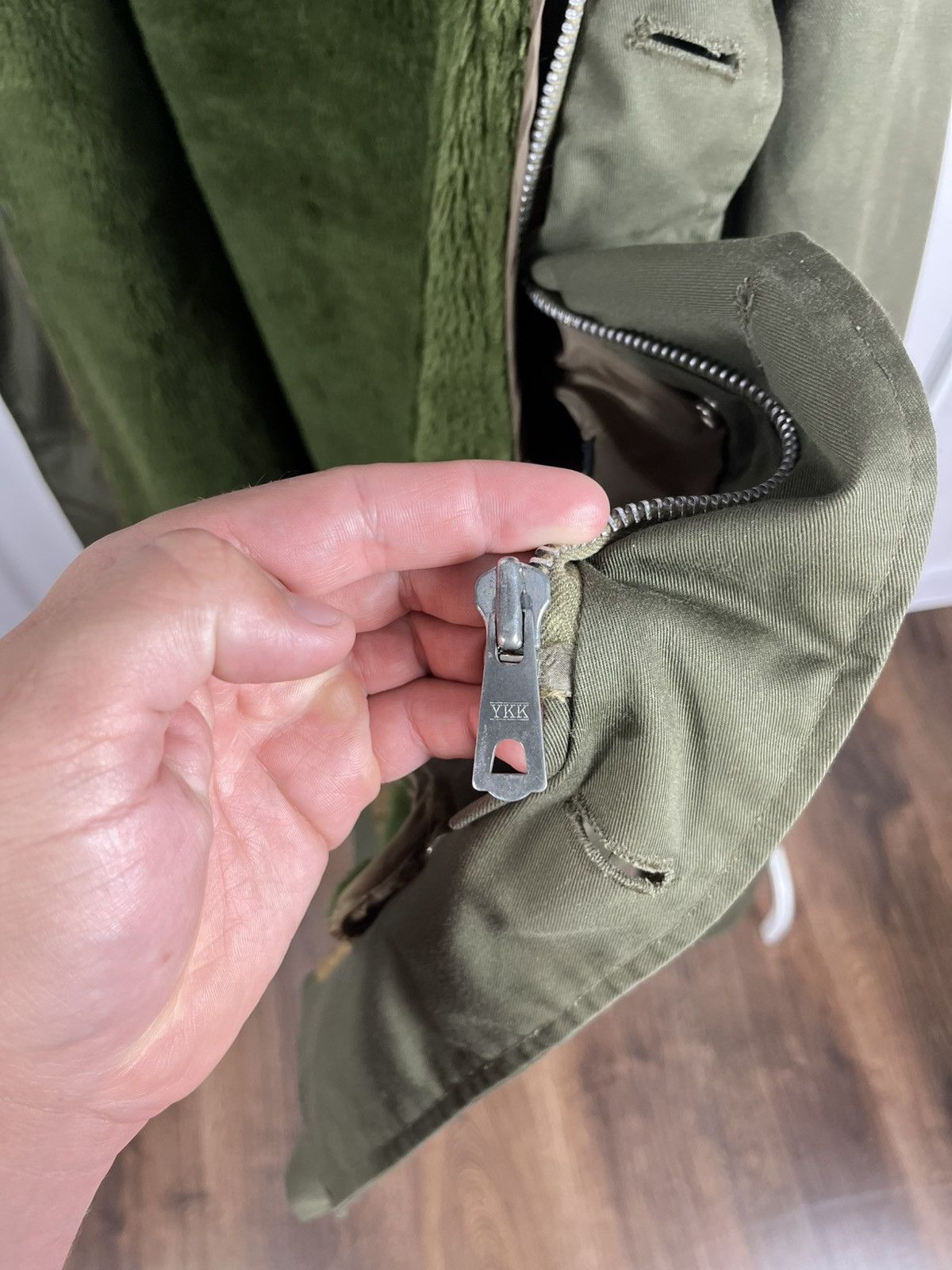 Other Military Green Field Parka Jacket Acrylic Lining Hooded Size US M / EU 48-50 / 2 - 8 Thumbnail