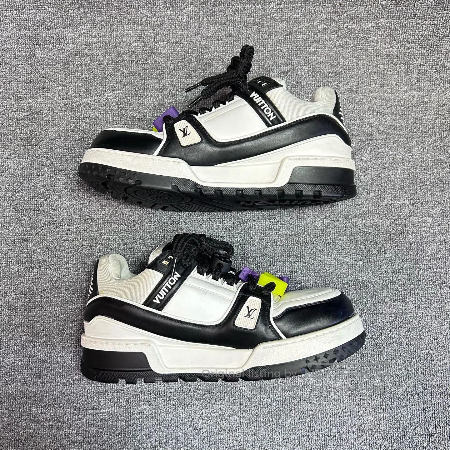 Louis Vuitton louis vuitton lv trainer maxi black white. Size US 9 / EU 42 - 3 Thumbnail
