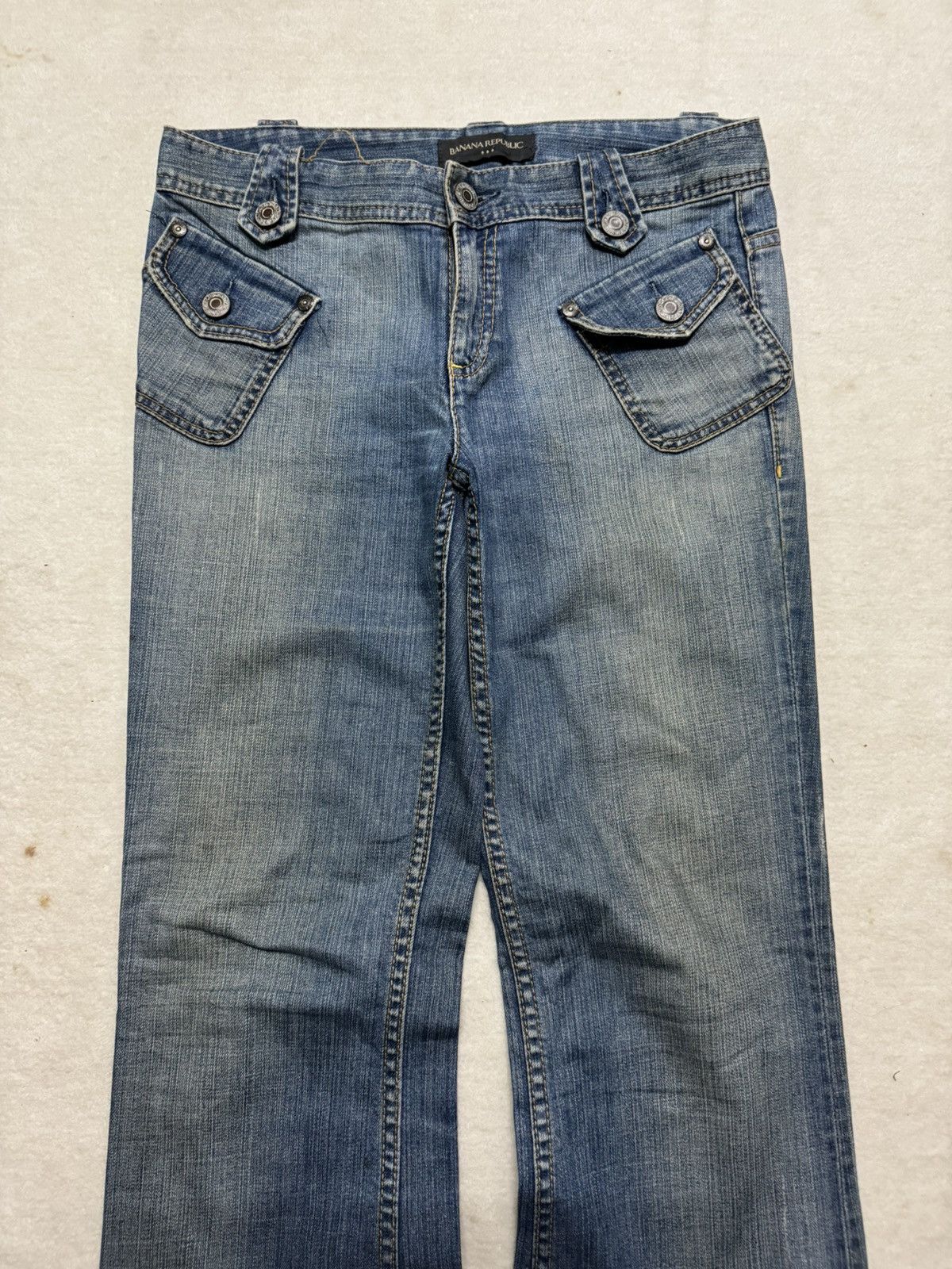 Banana Republic VINTAGE 2000s BANANA REPUBLIC BUSHPANTS FLARED RARE POCKET Size US 31 - 4 Thumbnail